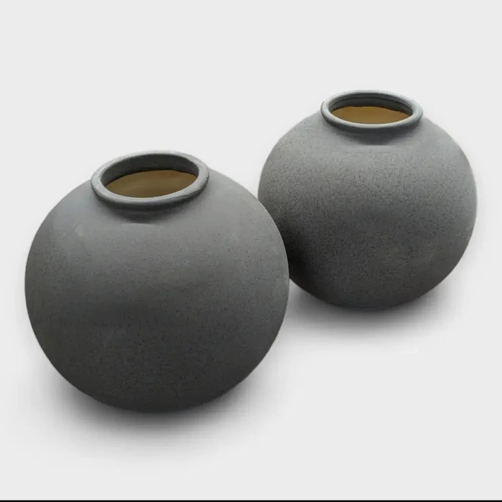 Dekovasen 2 - er Set Blomus Vase Peat Rudea / anthrazit / B Ware steht im Laden von Retourify