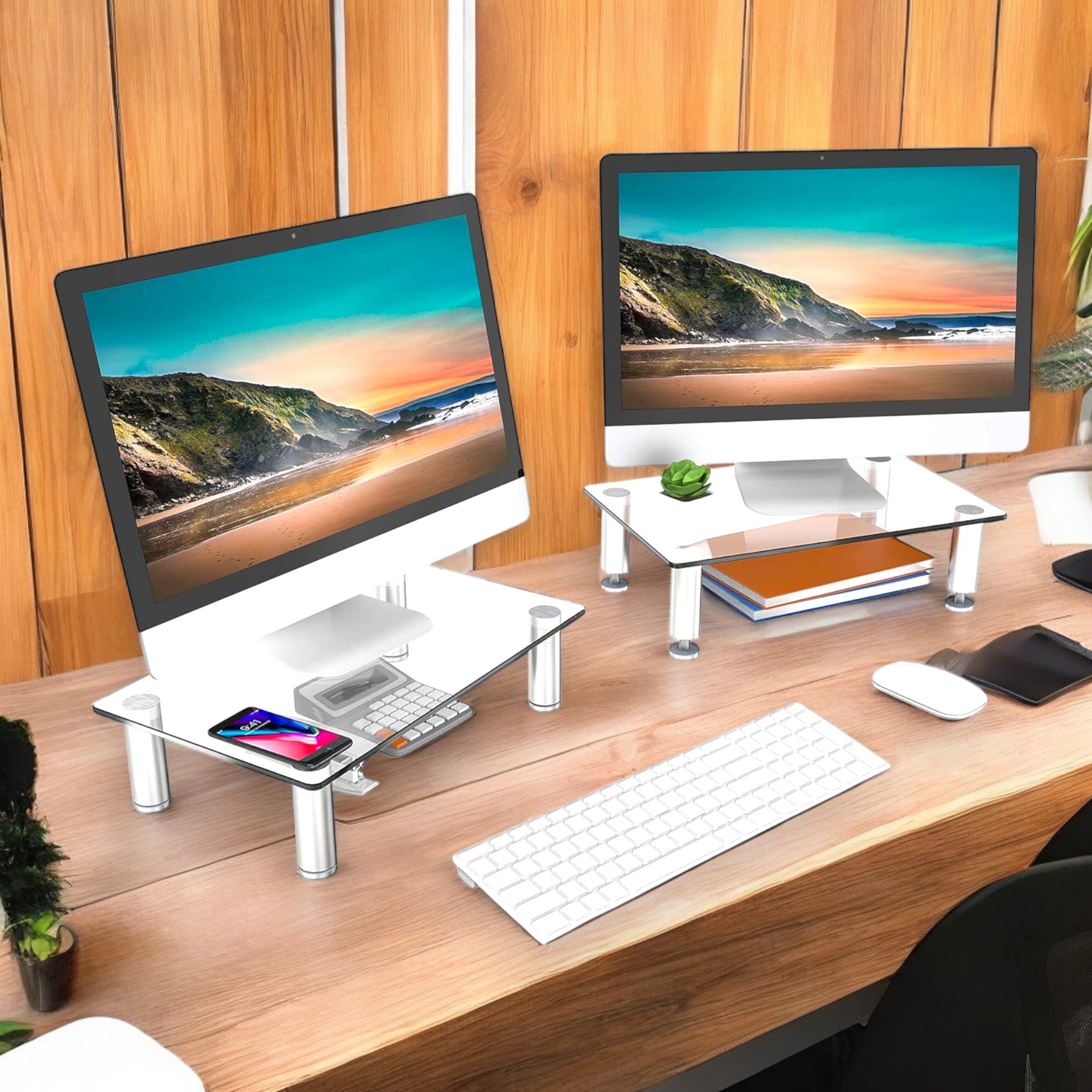 2x Fitueyes Monitorerhöhungen, sehr stylisch // Neuware! bei Retourify e. K.