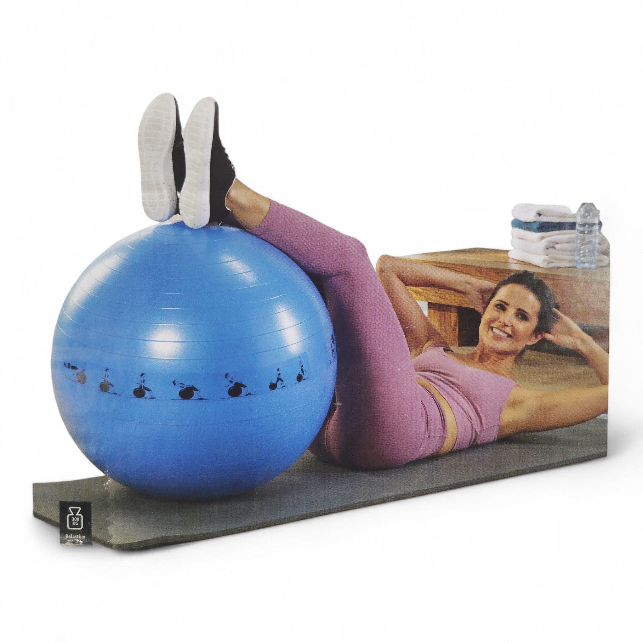 Orbisana Gymnastikball / 65 cm / inkl. 65 Übungen // neu