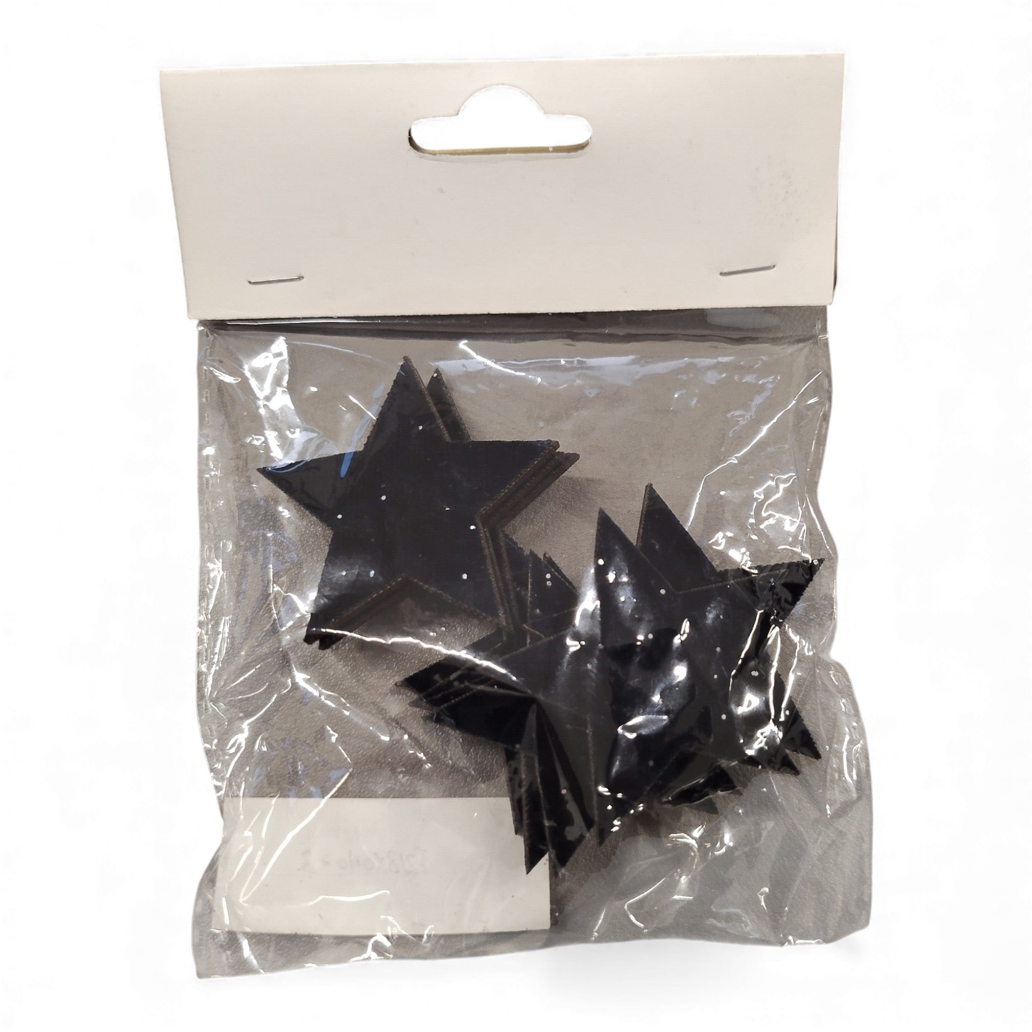 Dekosterne 8 Stück schwarz Glitzer, ca 4,5 cm / Weihnachtsdeko Abverkauf / TOP Neuware und B Ware