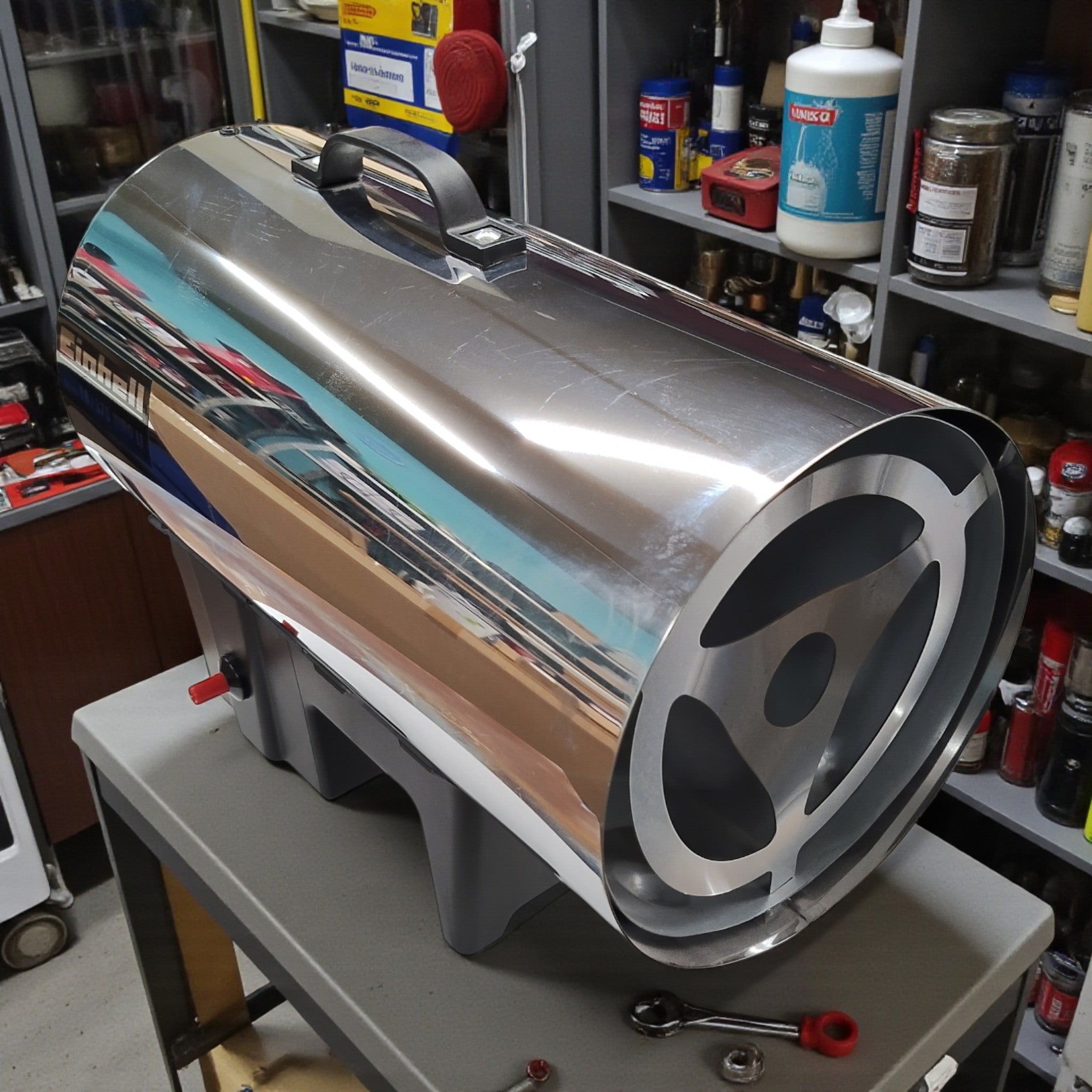 Einhell Heizkanone Heissluft Generator GE-HG 18/370 Niro Li-Solo / 1x benutzt // B Ware