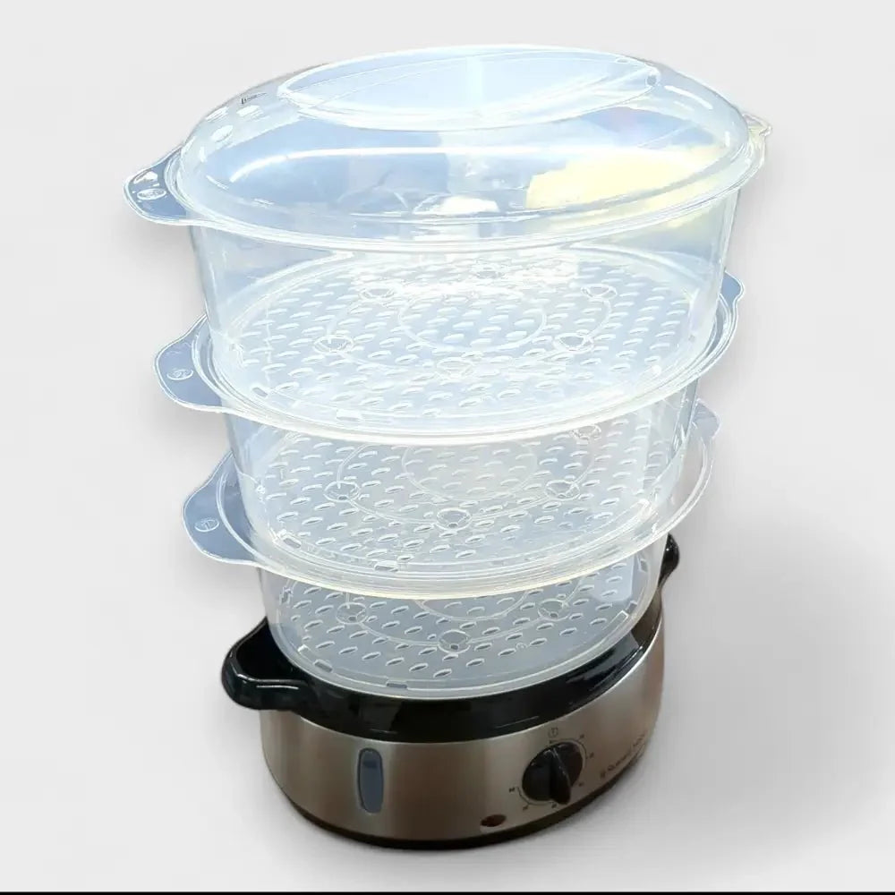 Dampfgarer Dampfgarer von Russel Hobbs, 3 Etagenbehälter, 9 Liter, 800 Watt // B - Ware steht im Laden von Retourify