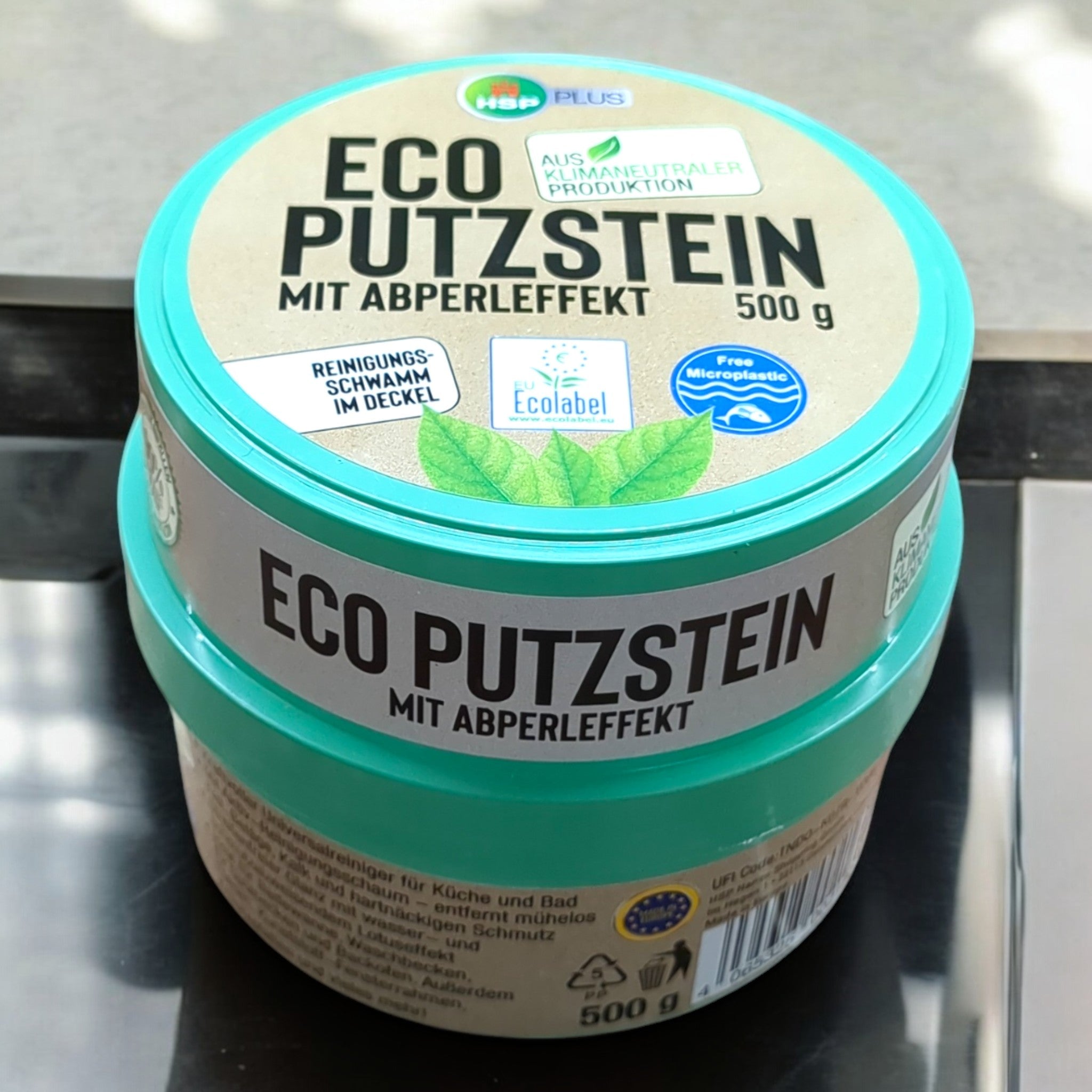 Eco Putzstein von HSP Plus / für verschiedenste Oberflächen / klimaneutral produziert // Neuware bei Retourify e. K.