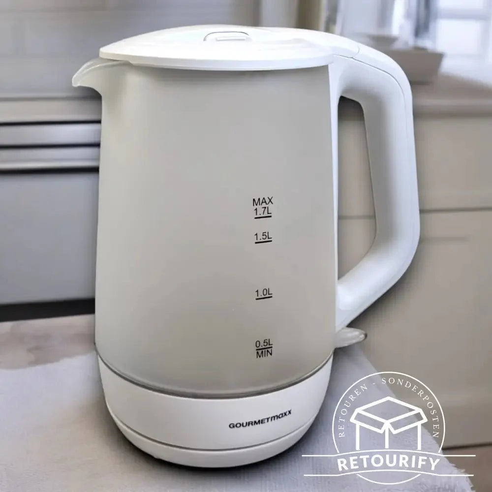 Wasserkocher Gourmetmaxx Wasserkocher 11009 / modernes Frostglas - Design // B - Ware steht im Laden von Retourify