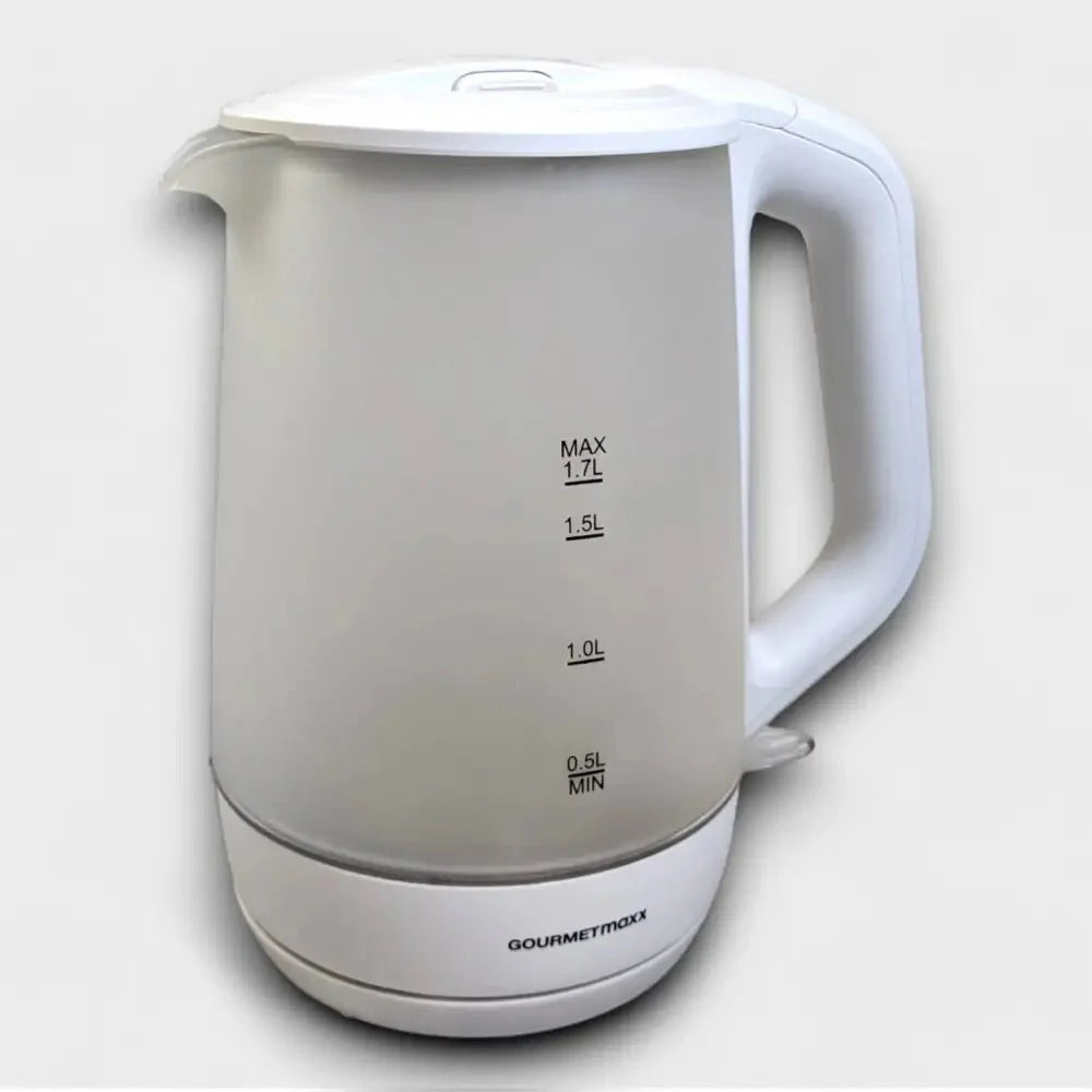 Wasserkocher Gourmetmaxx Wasserkocher 11009 / modernes Frostglas - Design // B - Ware steht im Laden von Retourify