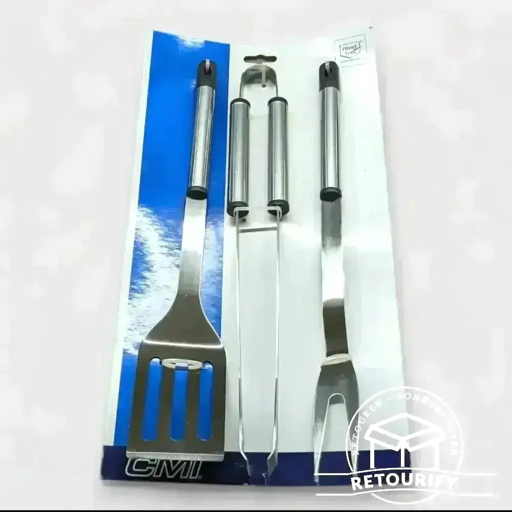 Grillbestecke Grillbesteck - Set Emil Lux / Edelstahl / robust / B - Ware steht im Laden von Retourify