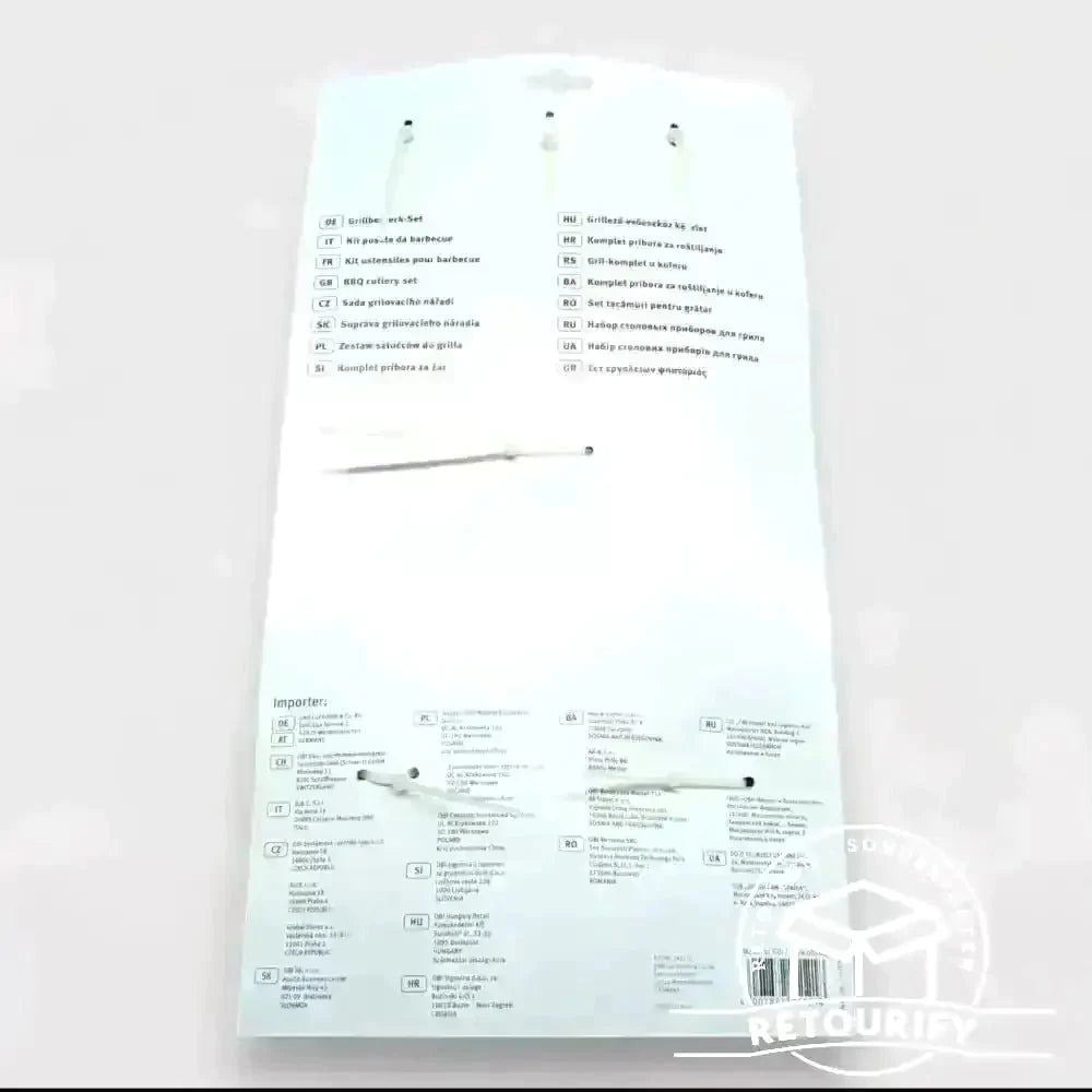 Grillbestecke Grillbesteck - Set Emil Lux / Edelstahl / robust / B - Ware steht im Laden von Retourify