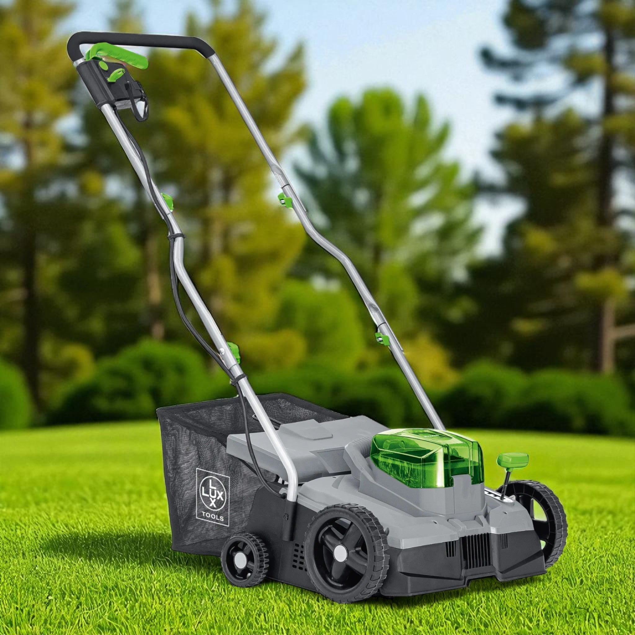 LUX Tools Akku - Vertikutierer A - VL - 2x20/36, 36 cm Arbeitsbreite, 40 V Twin Power // B Ware bei Retourify e. K.