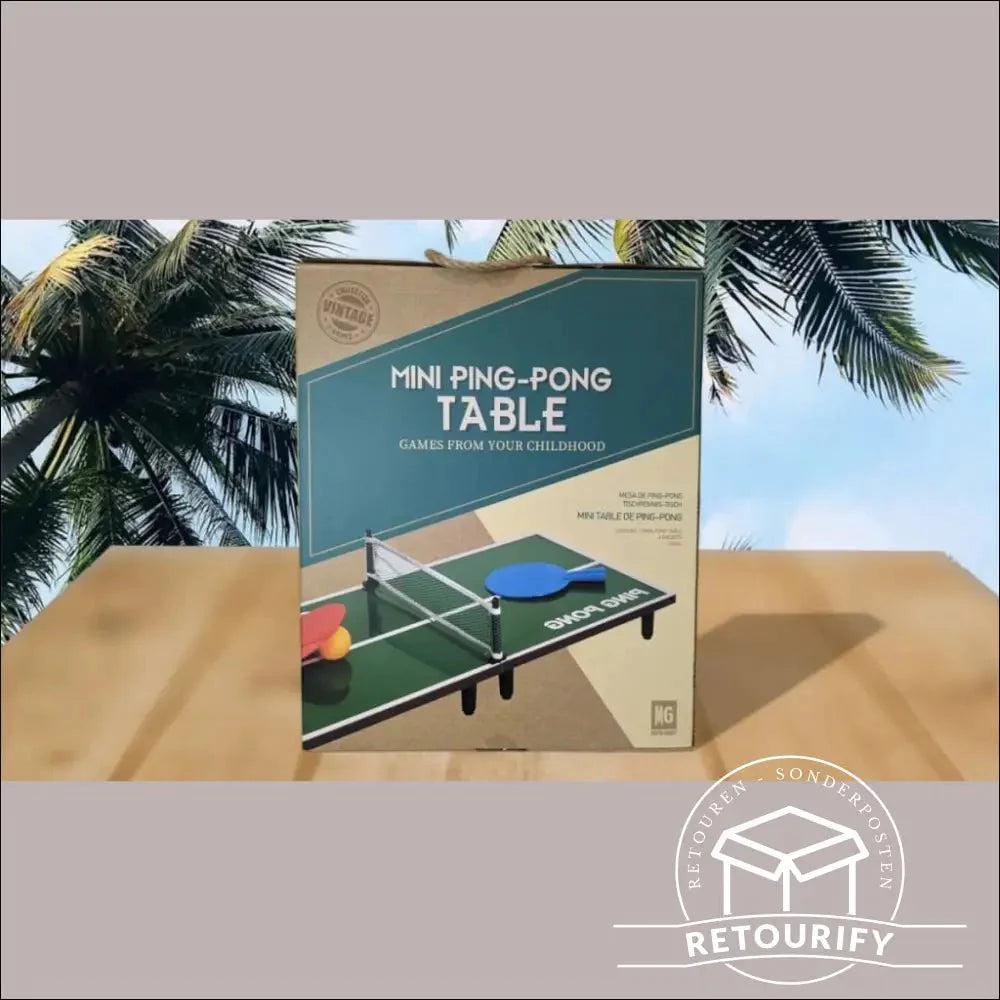 Mini Tischtennisplatten Mini Tischtennisplatte 60x30 cm, mit Ball und Schlägern, steckbar// Neuware und B - Ware sortiert! steht im Laden von Retourify