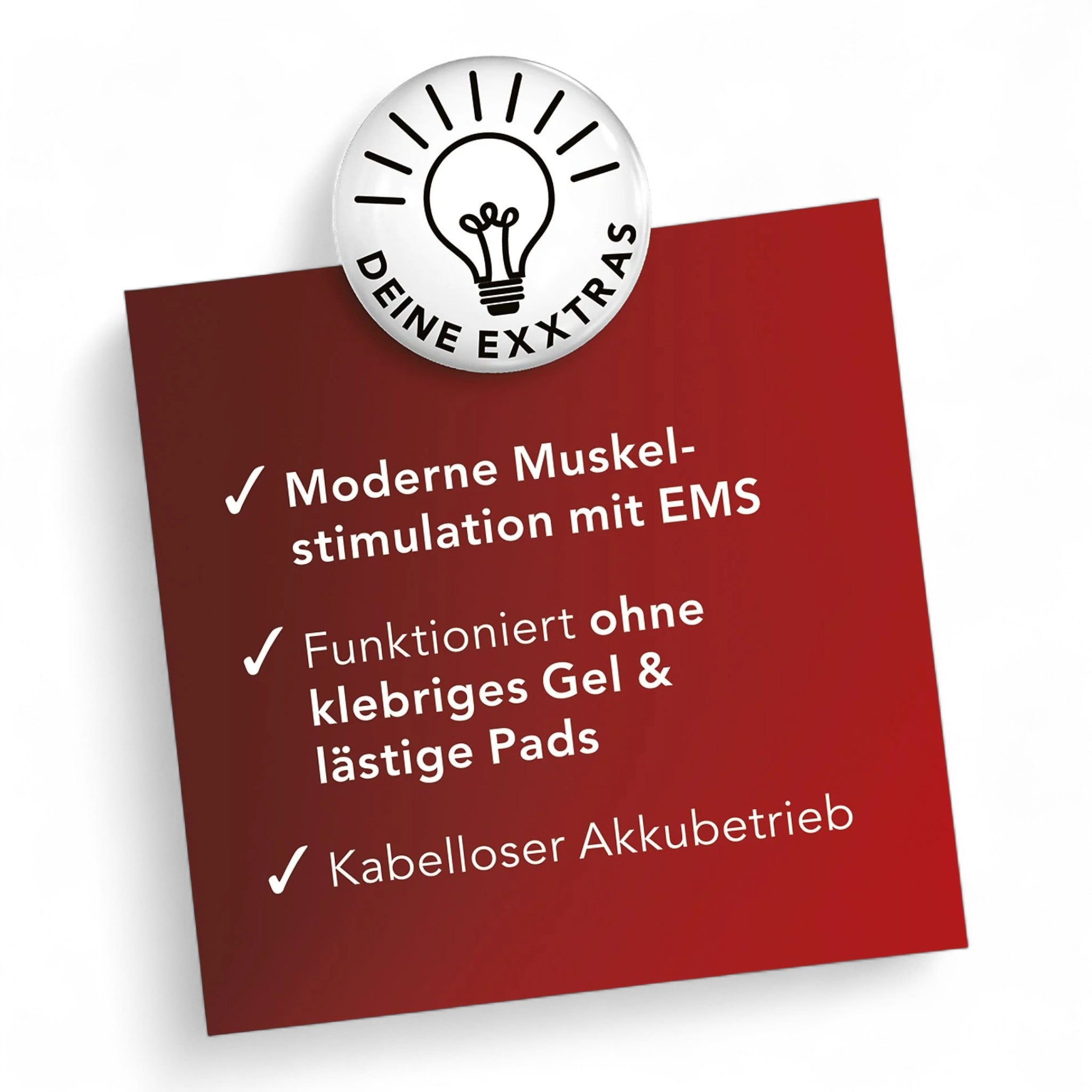 Maxxmee EMS-Gürtel / kabellos / funktioniert ohne Gel und Pads // Neu