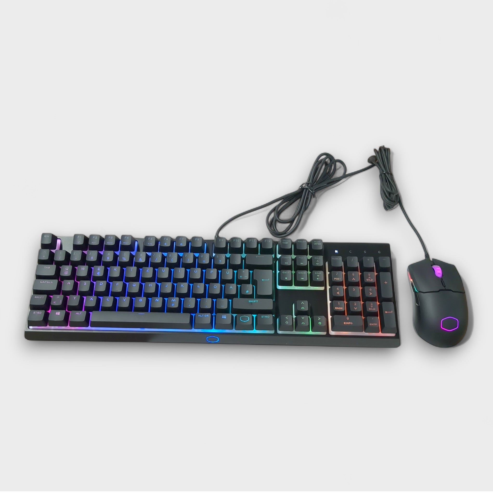 Cooler Master MS110 RGB-Tastatur & Gaming Maus Kombination  Lineare Schalter, 26 Anti-Ghosting Tasten // B Ware