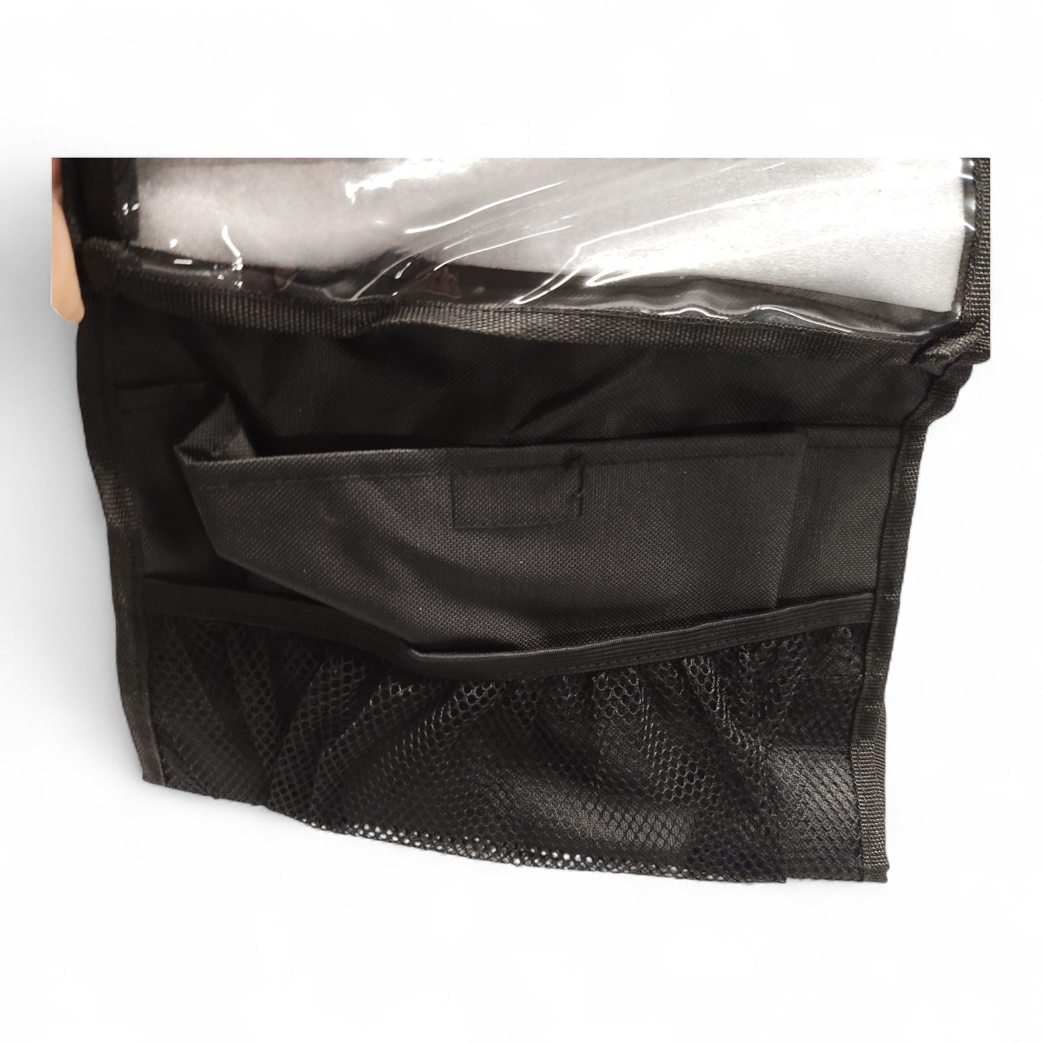 Unitec Rückenlehnentasche mit Tablethalterung / für Tablets bis 24,5 cm (10") Diagonale // Neuware