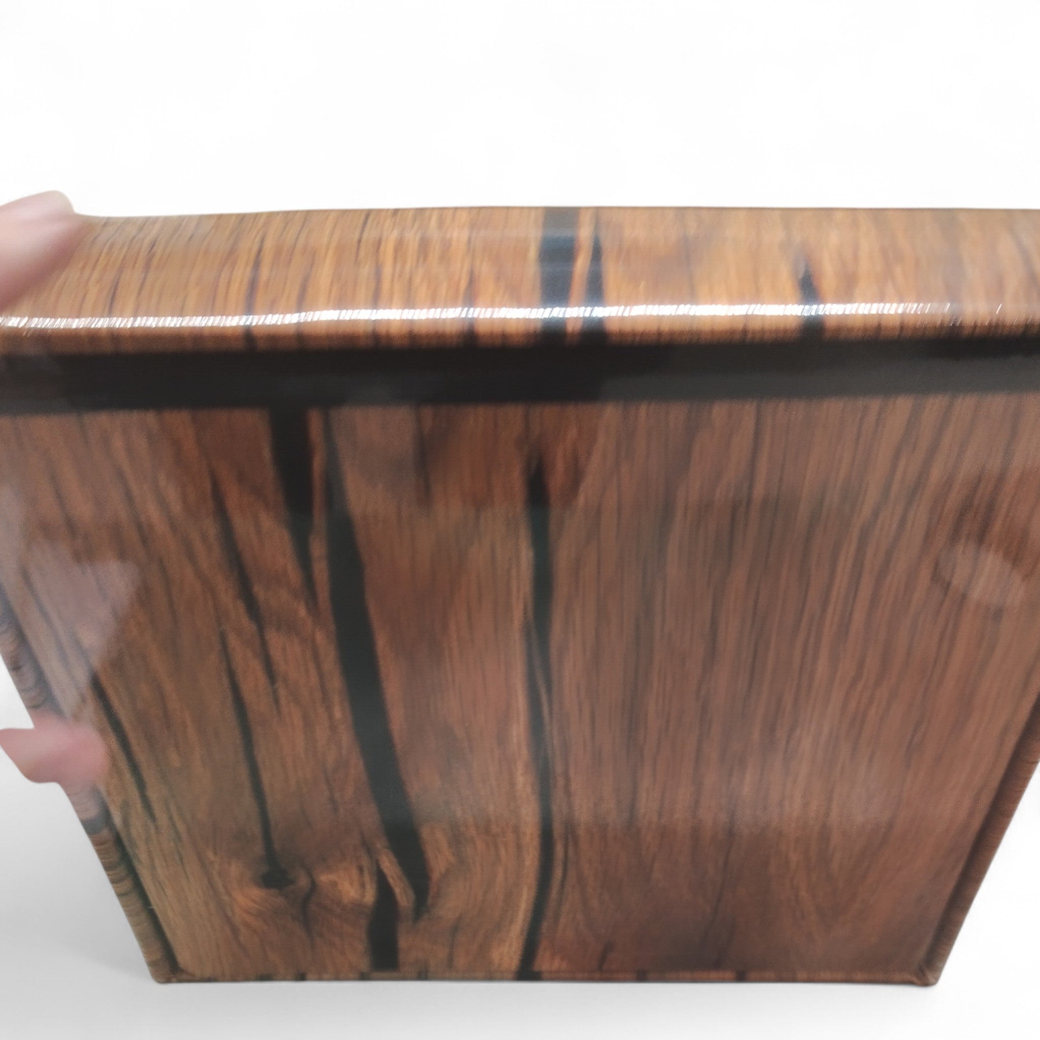 Bolan Home Aufbewahrungshocker Sitzhocker im Baumstamm oder Teebox Look/ Neuware