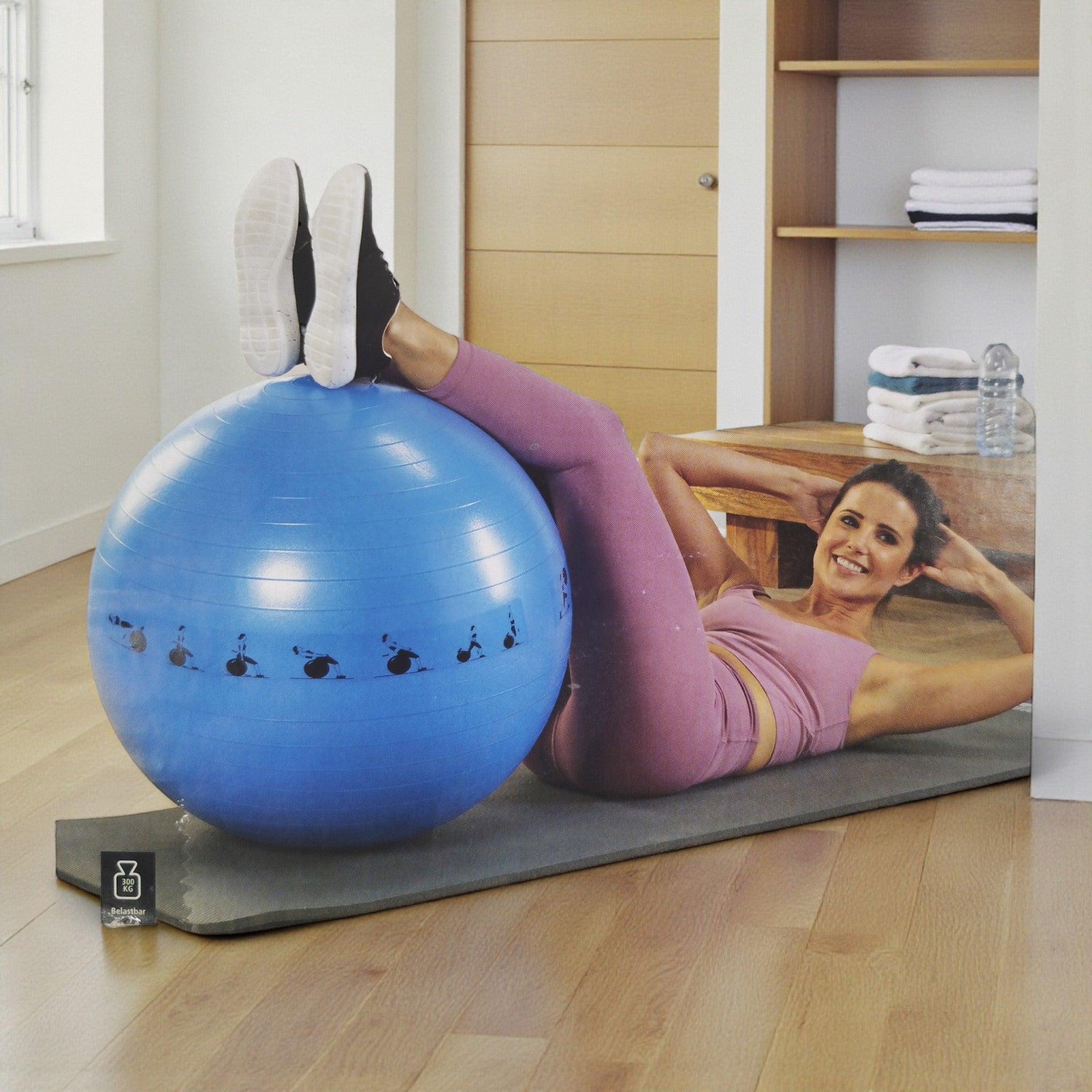 Orbisana Gymnastikball / 65 cm / inkl. 65 Übungen // neu