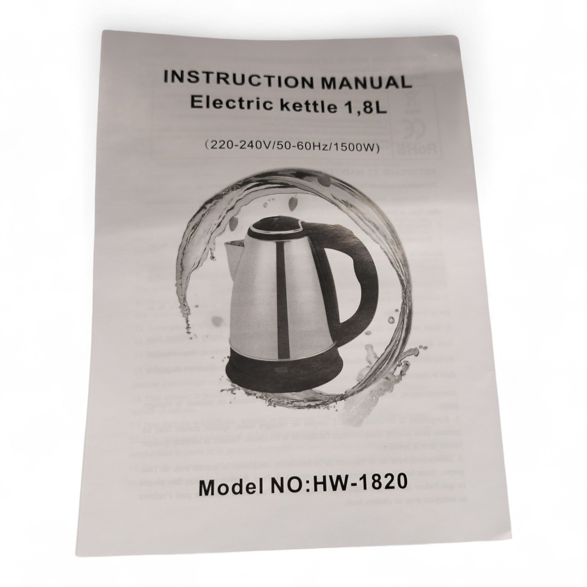 Abverkauf Aktion: Eisenbach Professional Wasserkocher / 1,8 Liter / 1500 Watt / Silber // Neuware