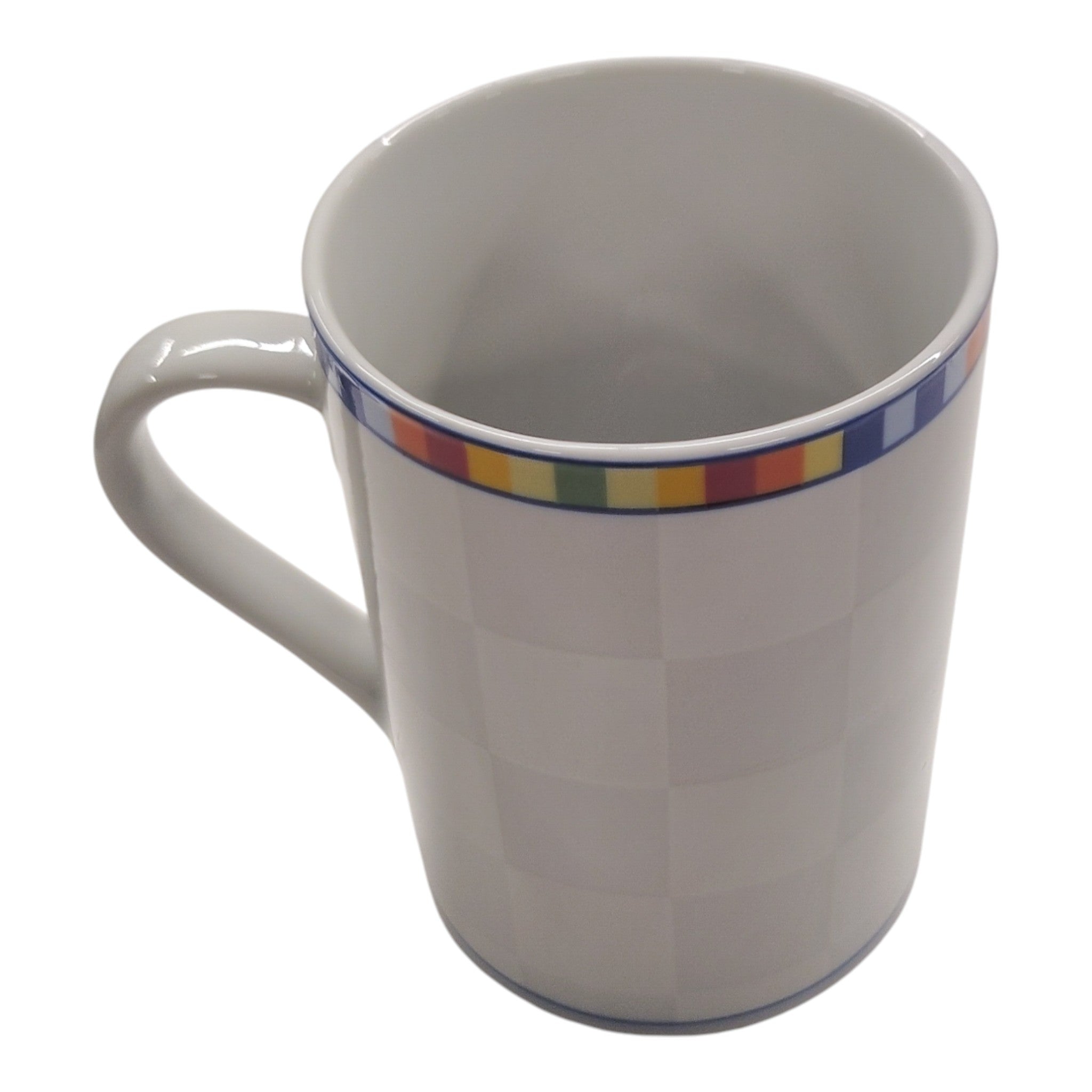 Venezia Kaffeebecher 6er Set, 300 ml - Neuwareware, weiß mit farbigem Randdekor, attraktiver Sonderposten und geprüfte B-Ware im Bestzustand zum nachhaltigen und cleveren Einkauf.
