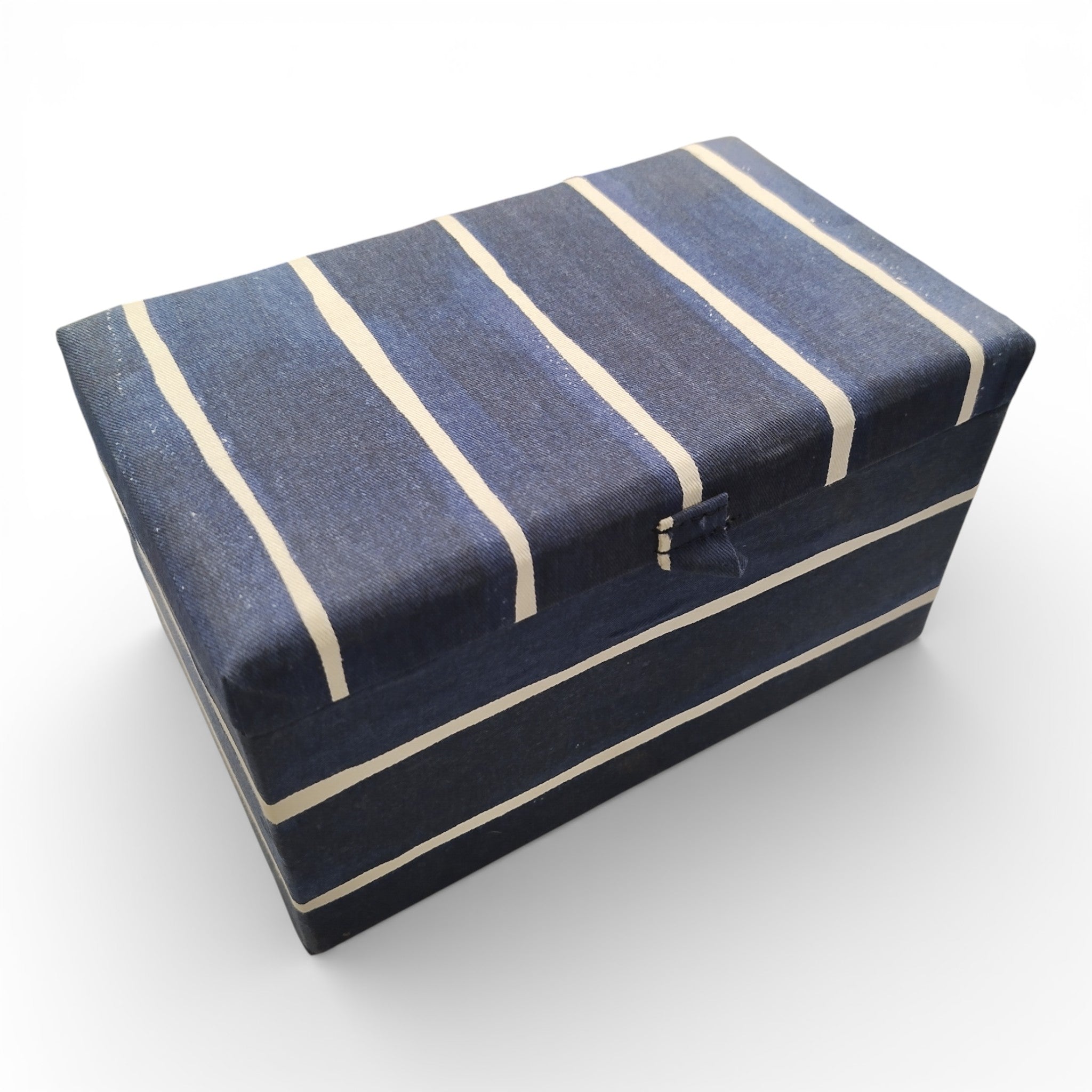 Ikea INNEHÅLLSRIK Aufbewahrungsdose, blau-weiß gestreift // B Ware / 2er Set