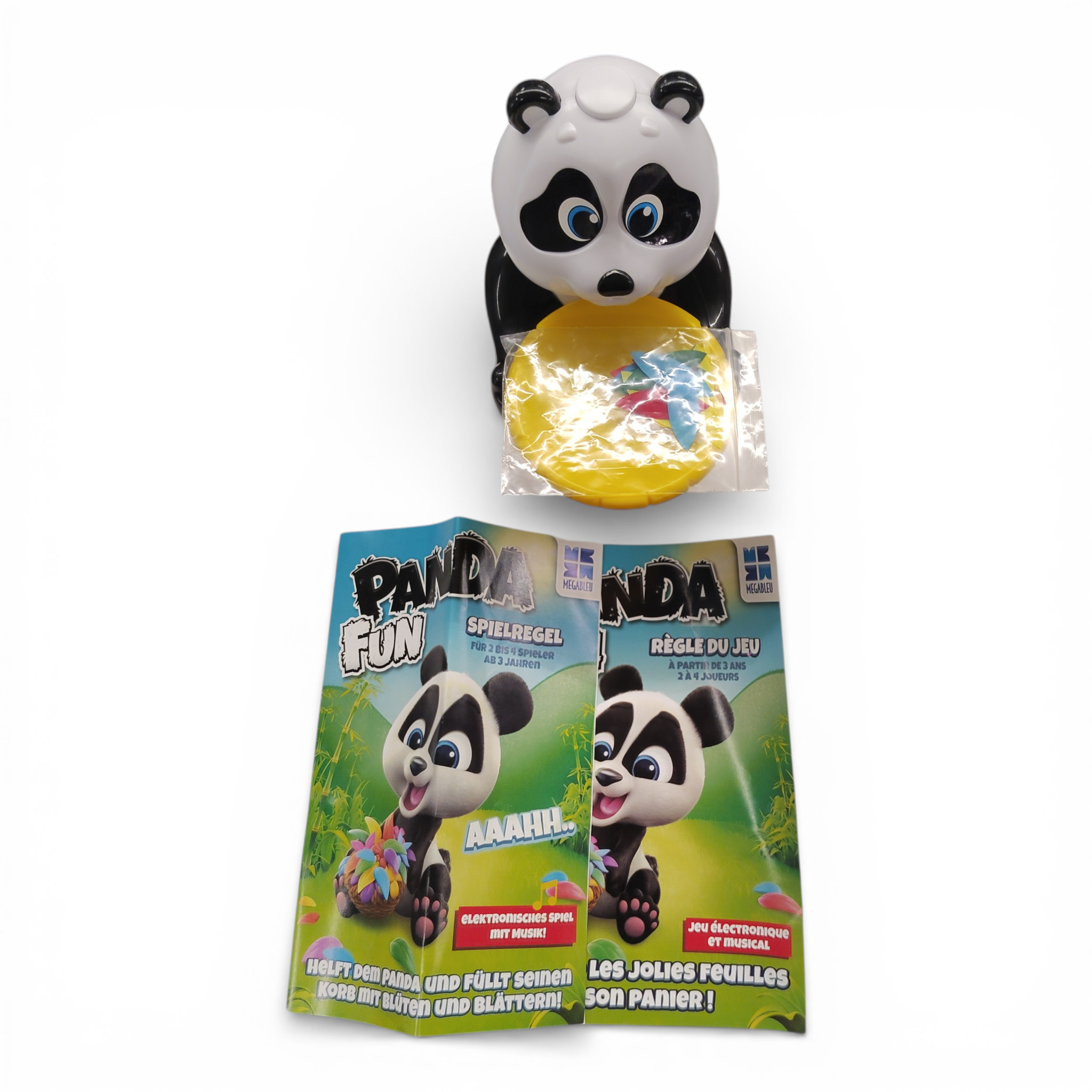 Megableu - PANDA Fun Tischspiel für Kinder ab 3 Jahren | B-Ware | Interaktiver Panda mit gelbem Spielkorb und beiliegenden Spielregeln, geprüfte B-Ware, attraktive Sonderposten, günstige Retouren-Deals.