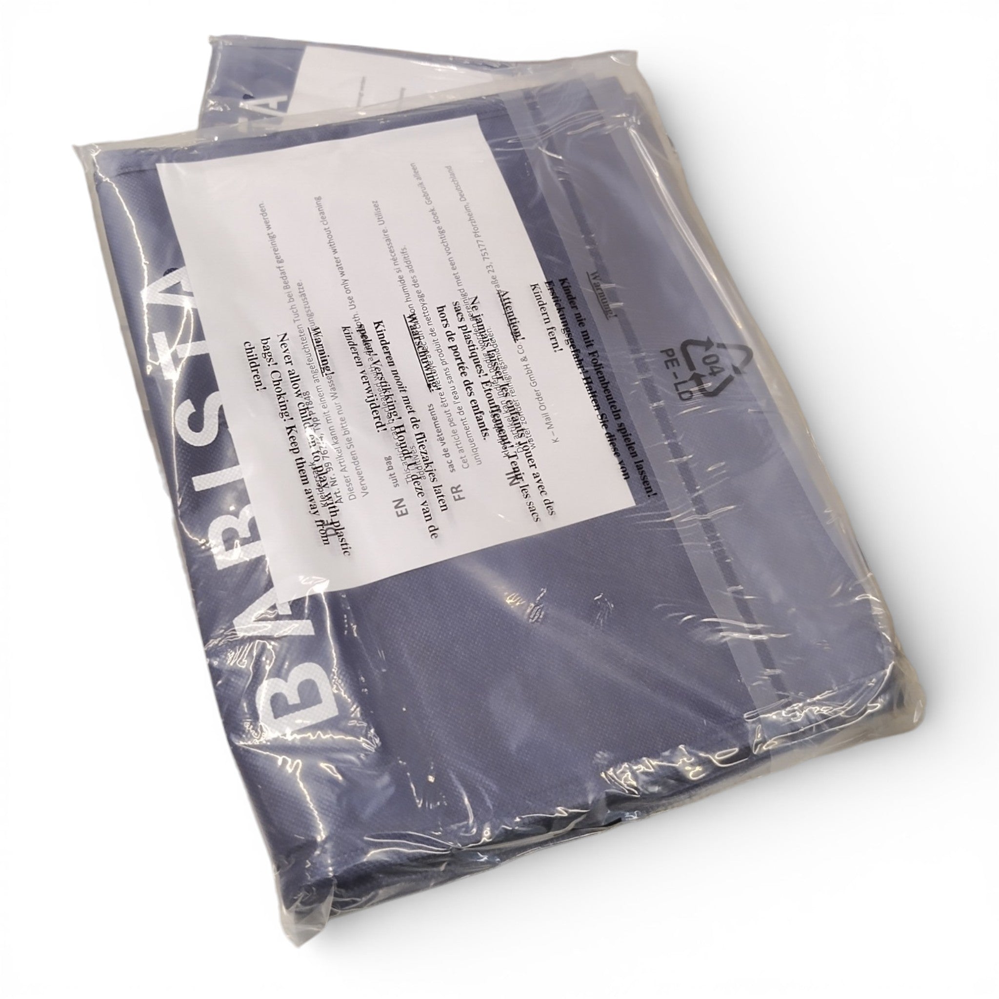 Babista Kleidersack Anzugtasche Blau - Neuware - mit Reißverschluss 100 x 60 cm, verpackt, attraktive Sonderposten, geprüfte B-Ware im Bestzustand, nachhaltige Deals für clevere Käufer.