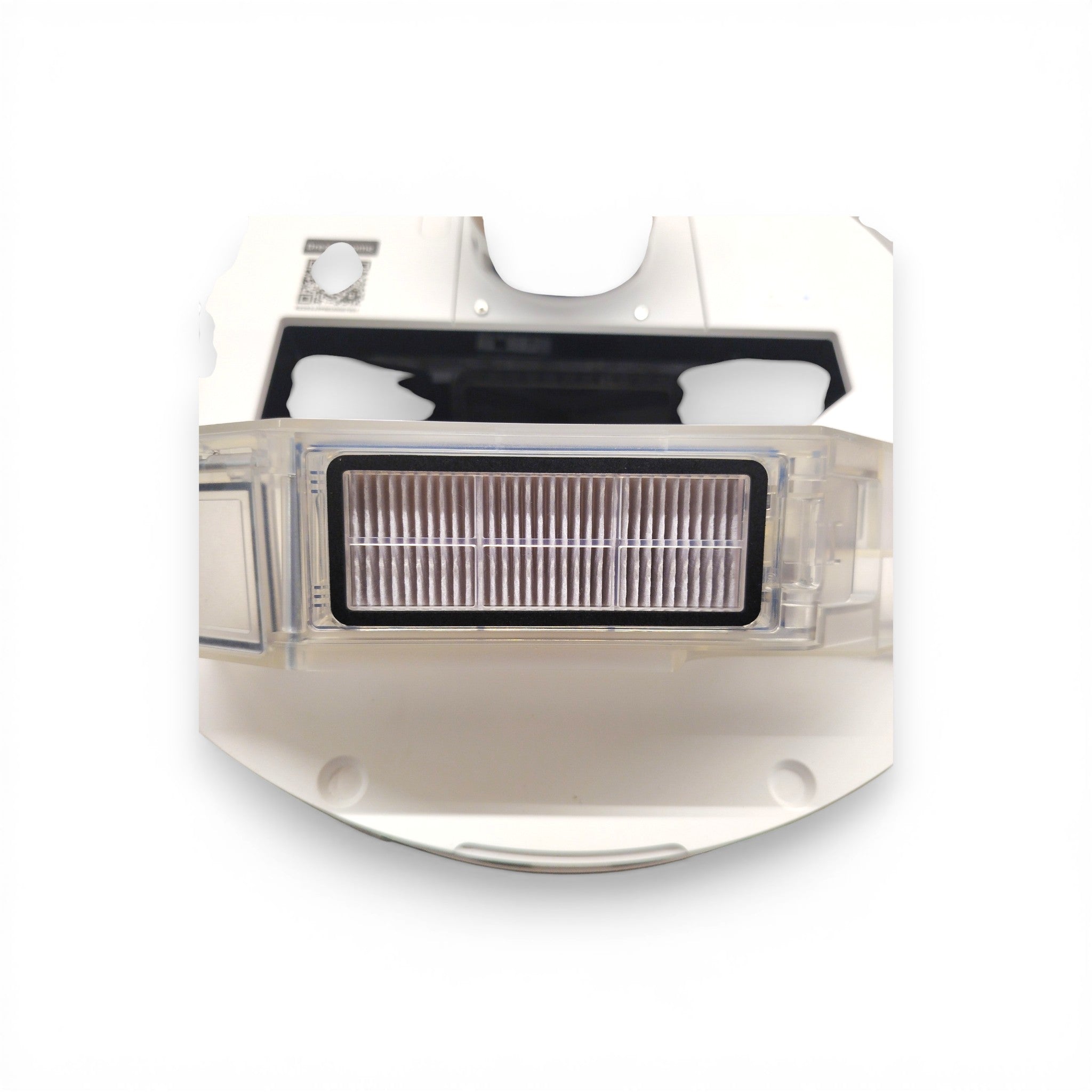 Staubsaugerroboter mit HEPA-Filter, weiß, Nahaufnahme, Ersatzteil B-Ware