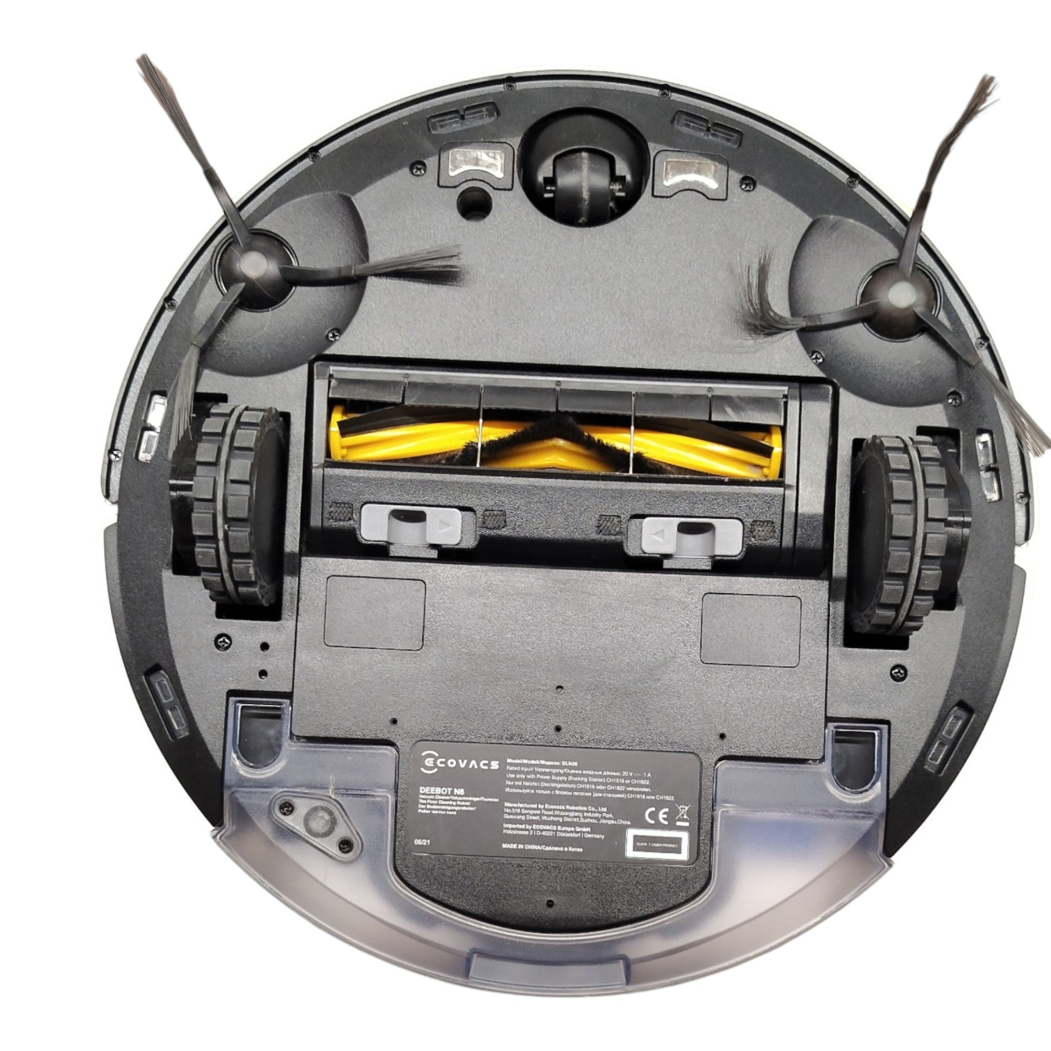 Ecovacs DEEBOT N8 Saug- & Wischroboter - B-Ware / Geprüft mit Bürsten und Rädern, attraktive Sonderposten und geprüfte B-Ware im Bestzustand, nachhaltig und stark reduziert.