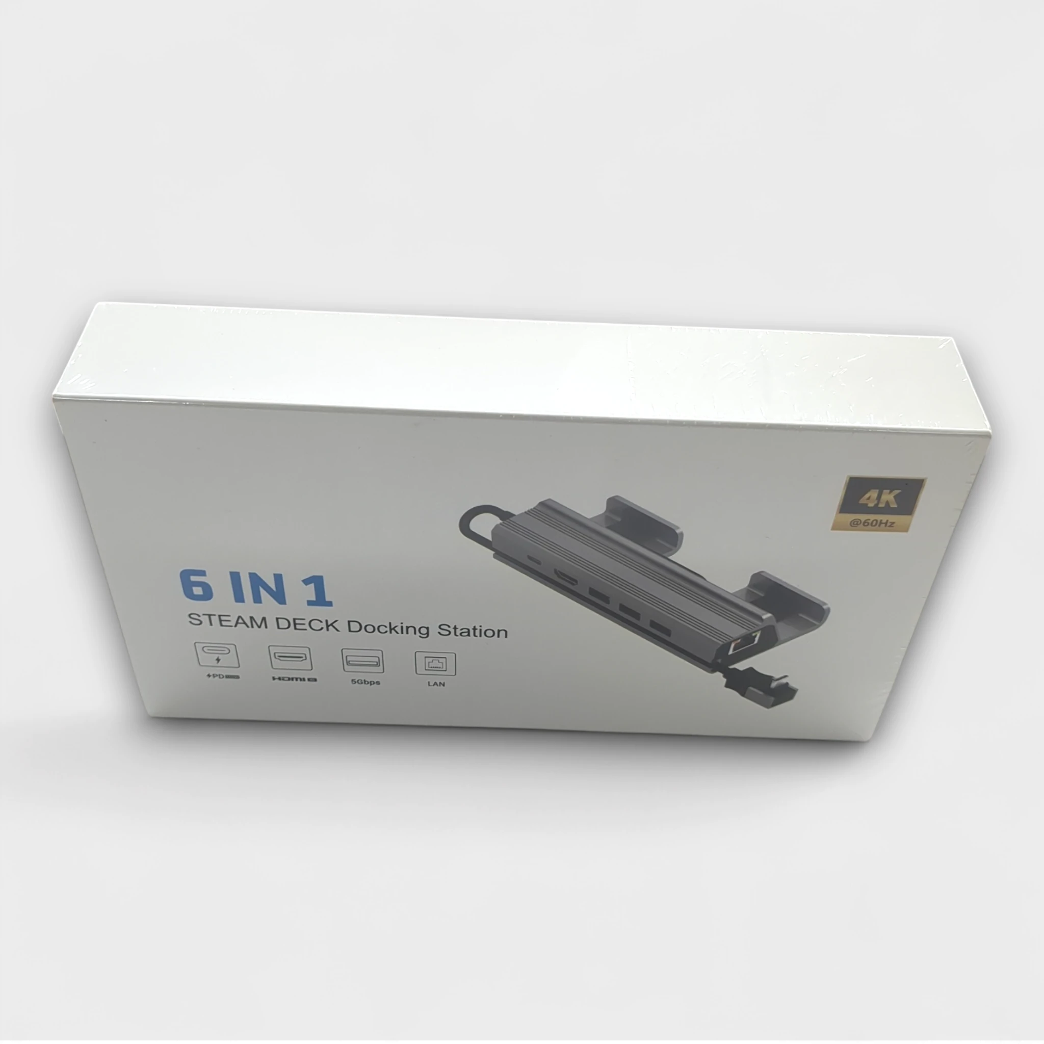 YH Steam Deck Dockingstation 6 in 1 / USB 3.0 + HDMI, Gigabit // Neu