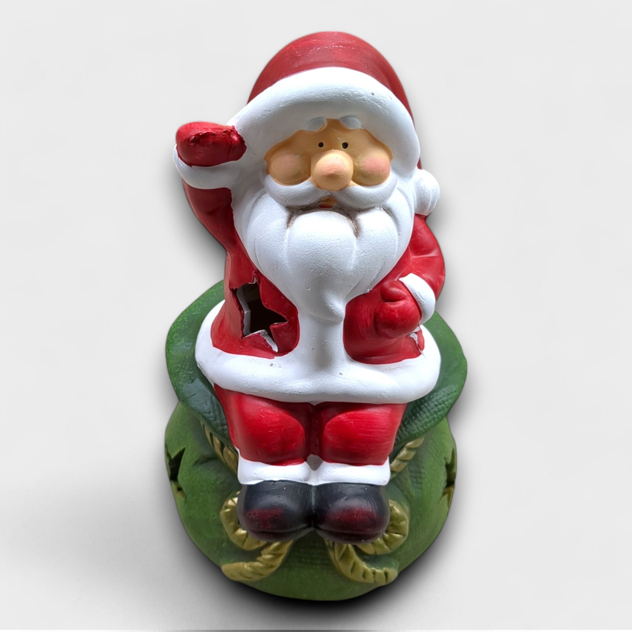 B Ware Weihnachtsmann Teelicht Halter Dekoration / 20 cm hoch bei Retourify e. K.