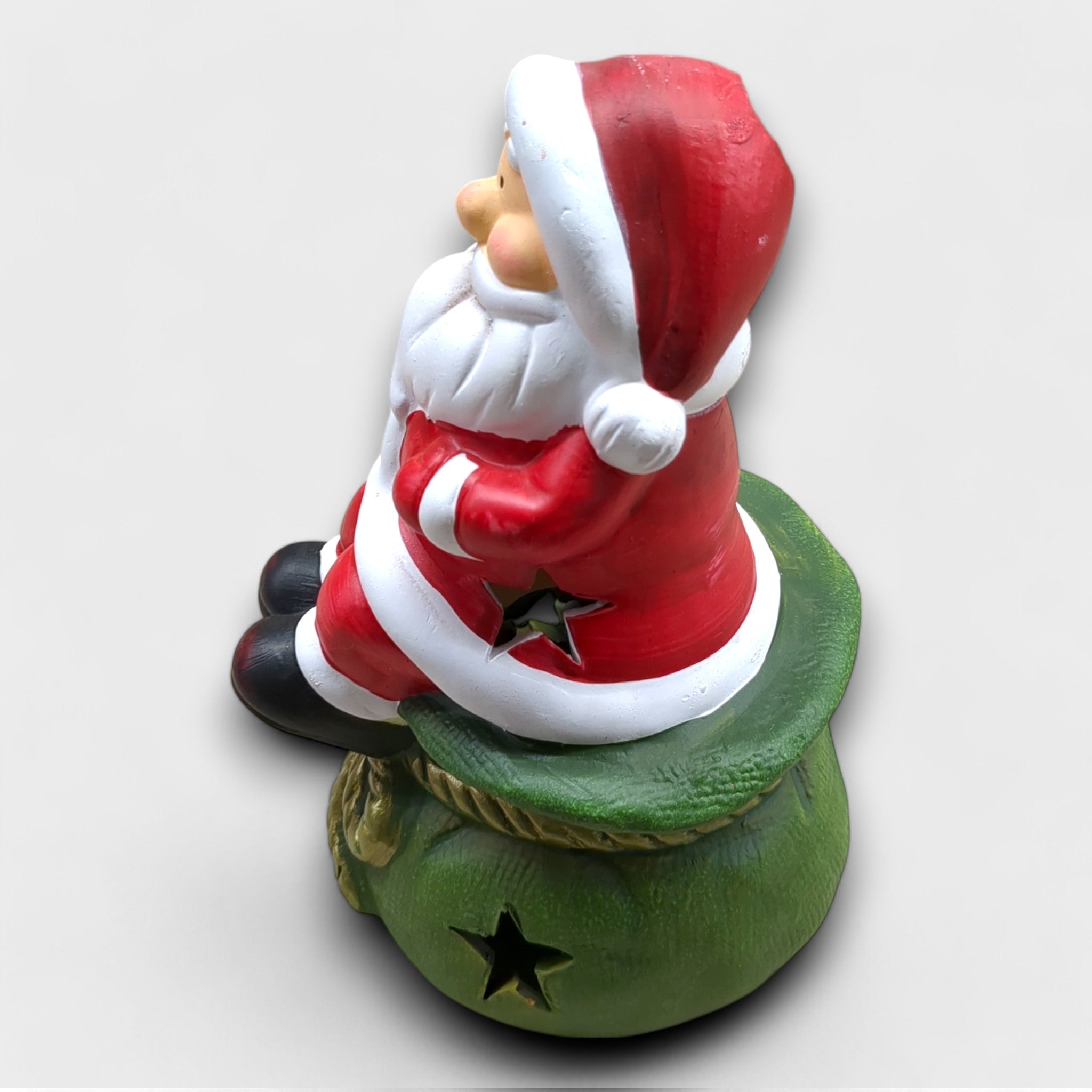 B Ware Weihnachtsmann Teelicht Halter Dekoration / 20 cm hoch bei Retourify e. K.