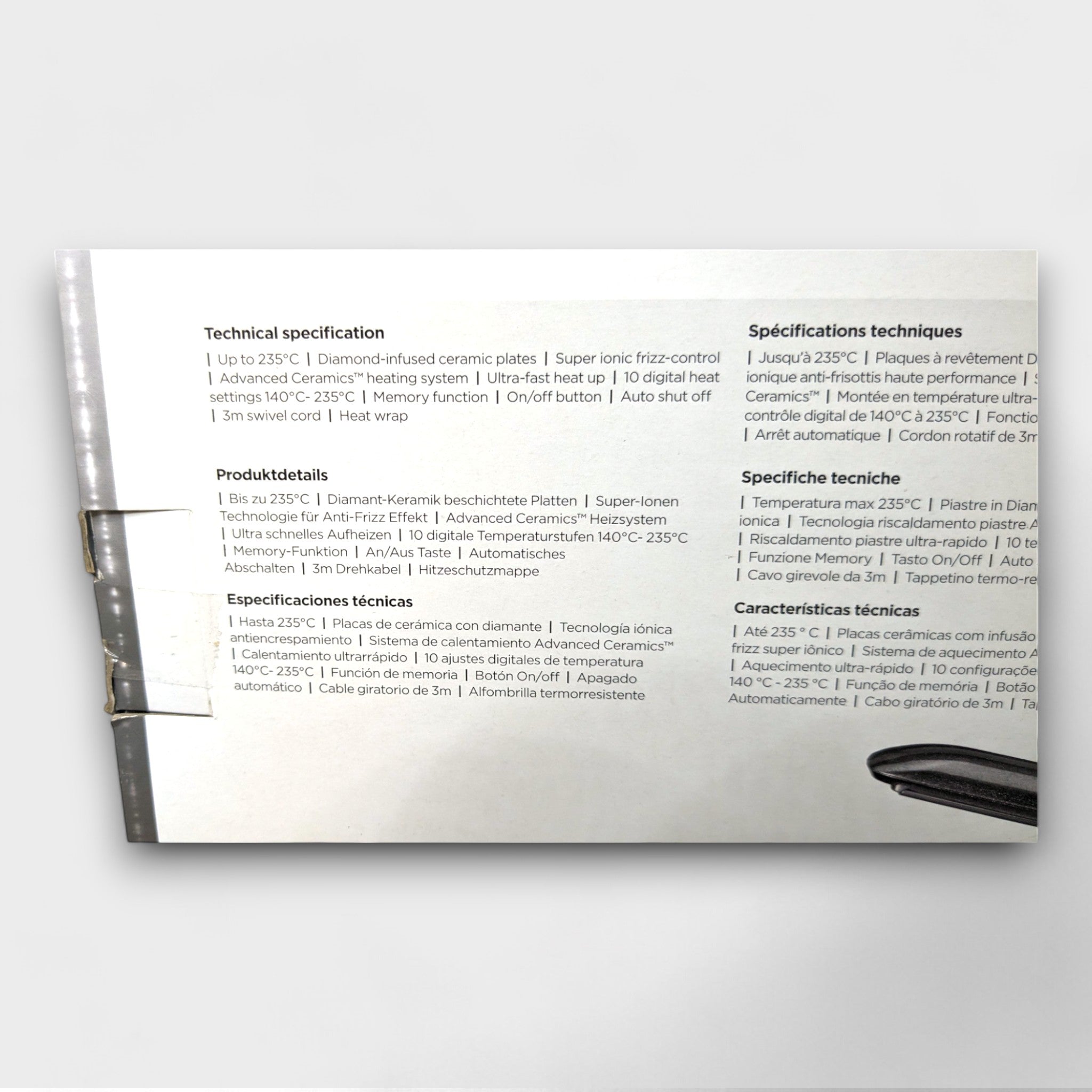 Babyliss Glätteisen Platinum Diamond, Super - Ionen Technik // B Ware bei Retourify e. K.