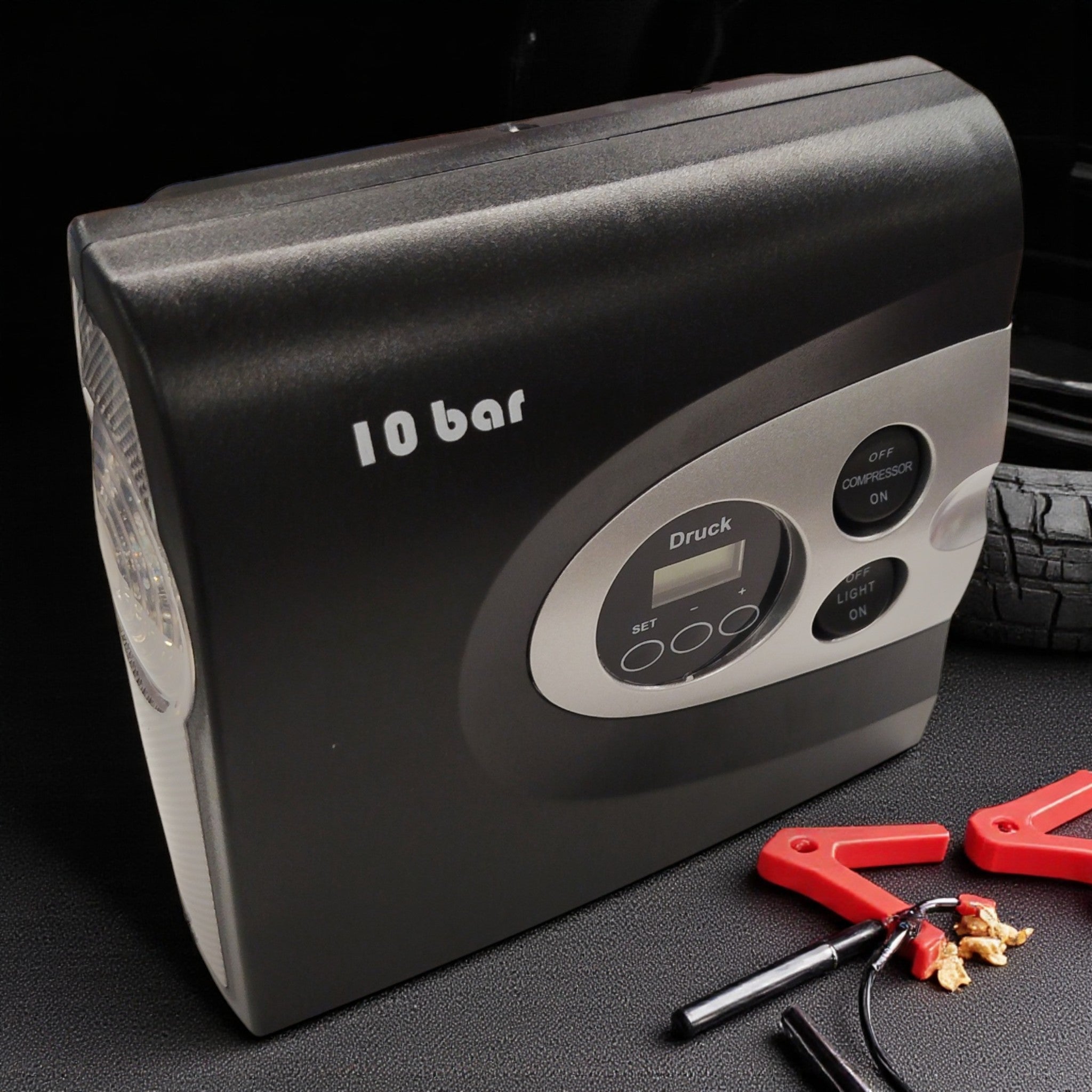 Cartrend Compressor Profi / 12 Volt / 10 Bar / inkl. Adapter // neu bei Retourify e. K.