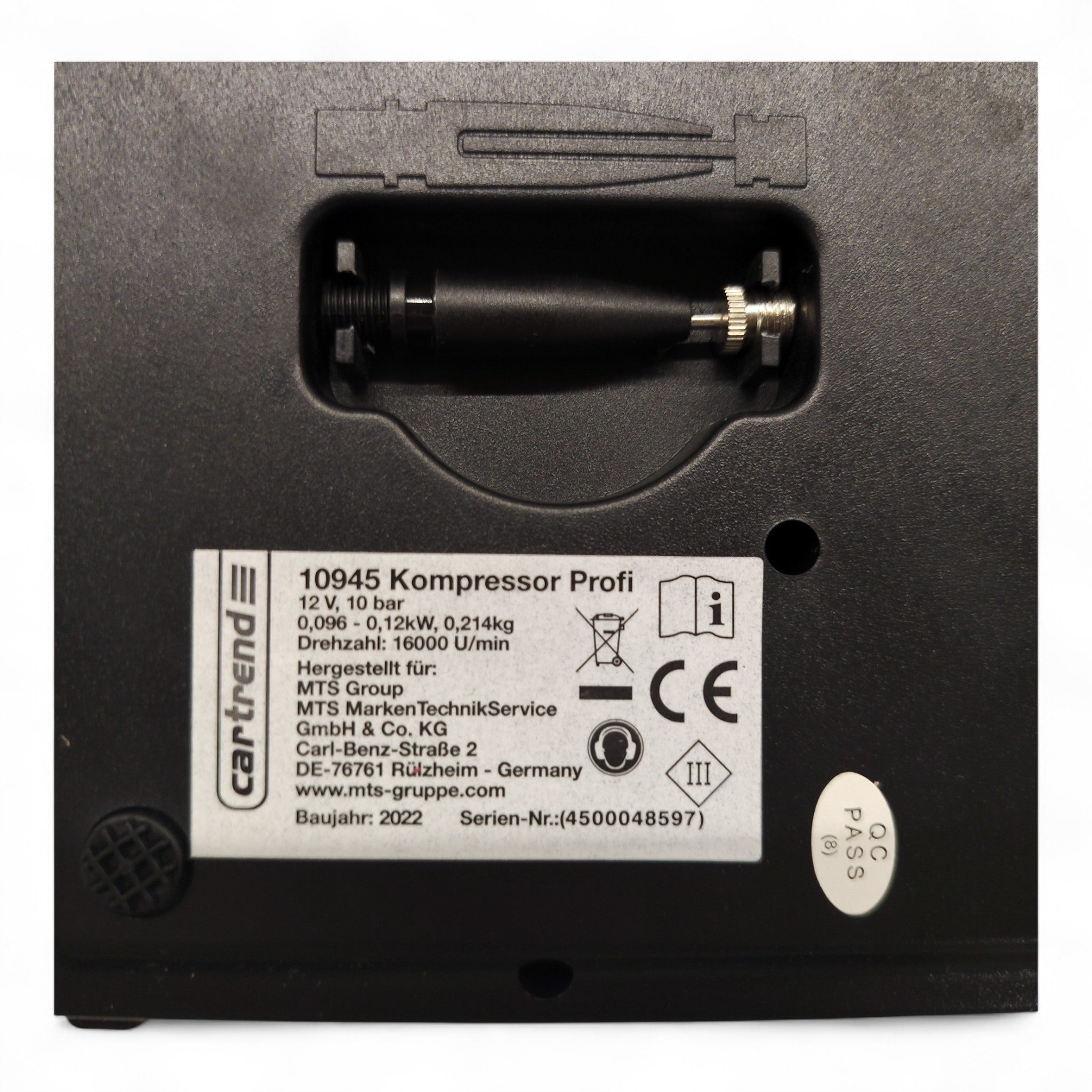Cartrend Compressor Profi / 12 Volt / 10 Bar / inkl. Adapter // neu bei Retourify e. K.