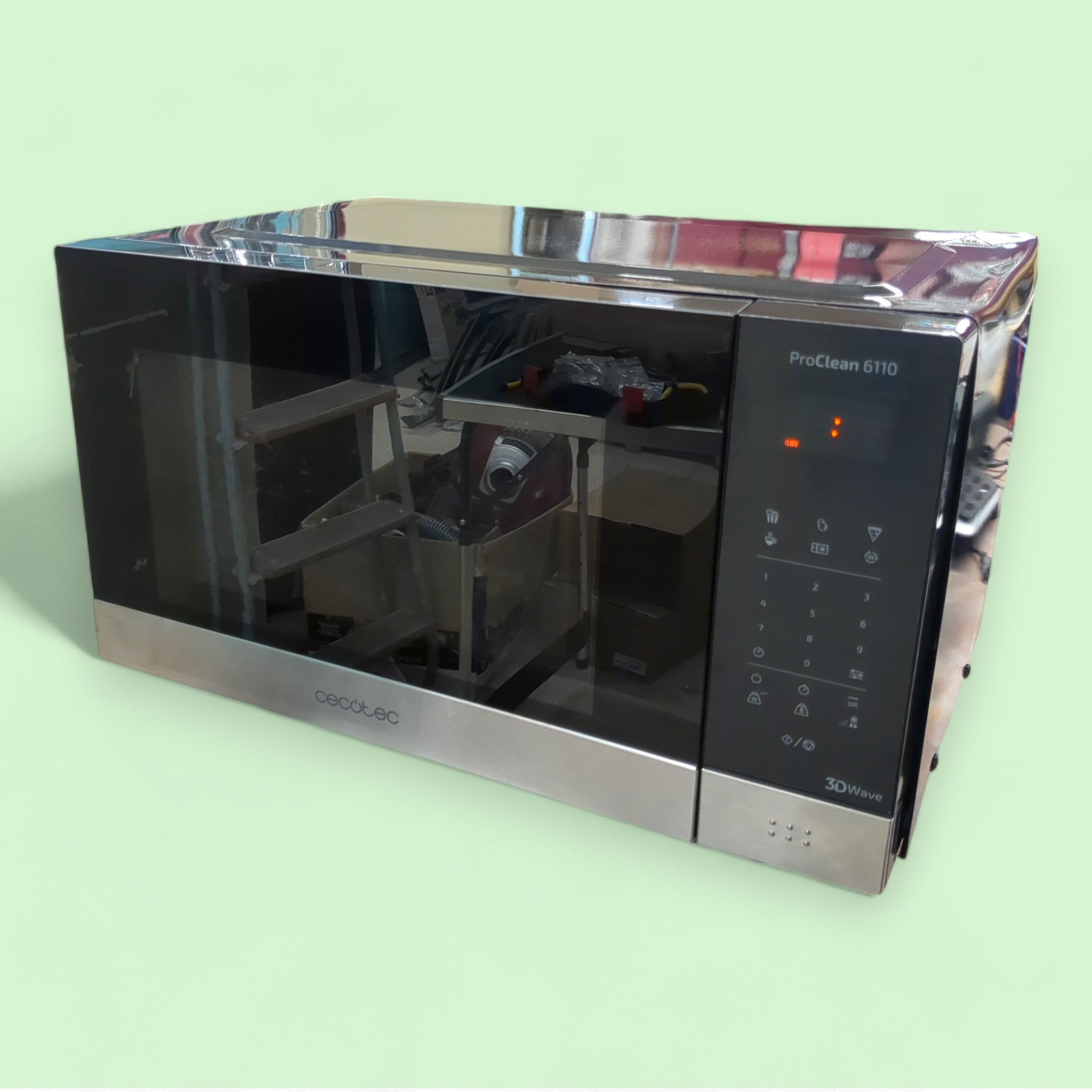 Cecotec Proclean 6110 / 800 W Mikrowelle / 1000 W Grill / Defekt Ersatzteile Teileträger für Bastler bei Retourify e. K.