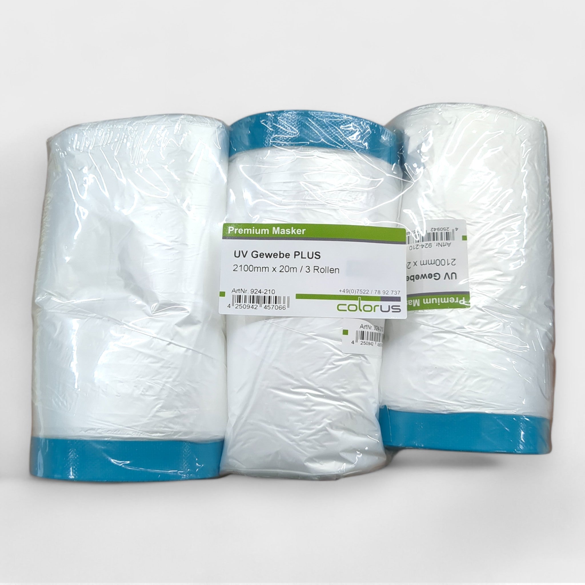 Colorus Tape Plus UV Abdeckfolie Dreierset für Malerarbeiten 210 cm x 20 Meter// Neuware bei Retourify e. K.