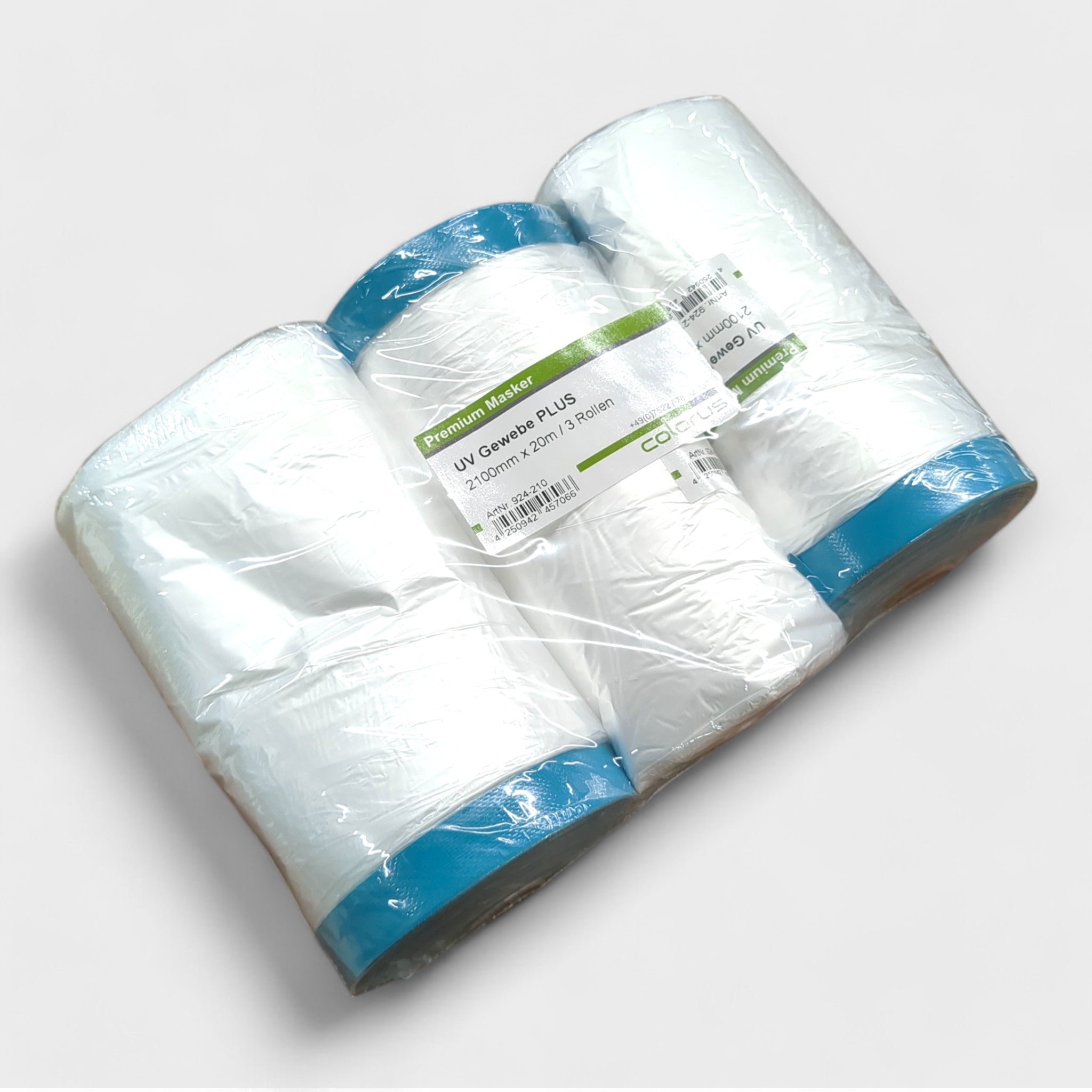 Colorus Tape Plus UV Abdeckfolie Dreierset für Malerarbeiten 210 cm x 20 Meter// Neuware bei Retourify e. K.