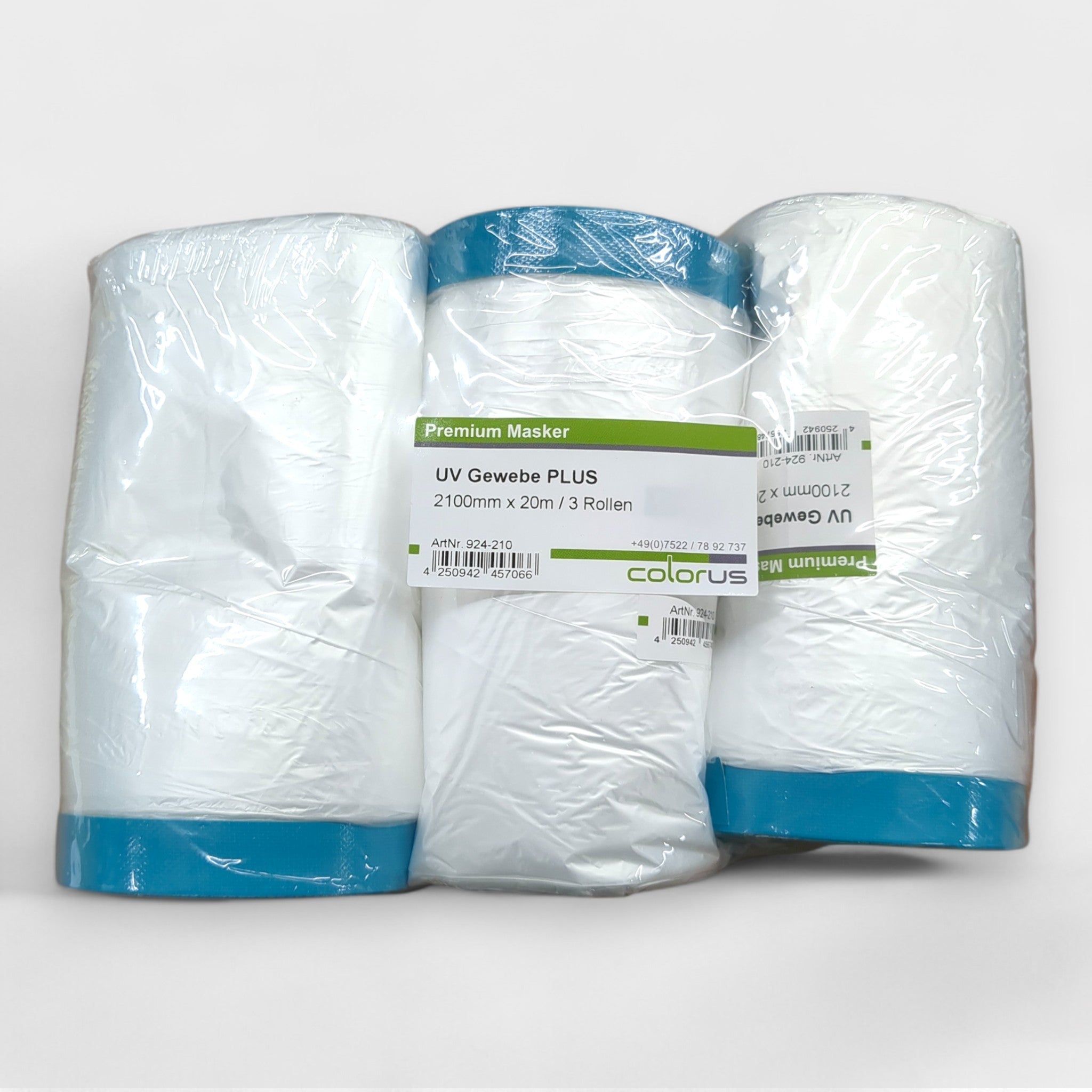 Colorus Tape Plus UV Abdeckfolie Dreierset für Malerarbeiten 210 cm x 20 Meter// Neuware bei Retourify e. K.