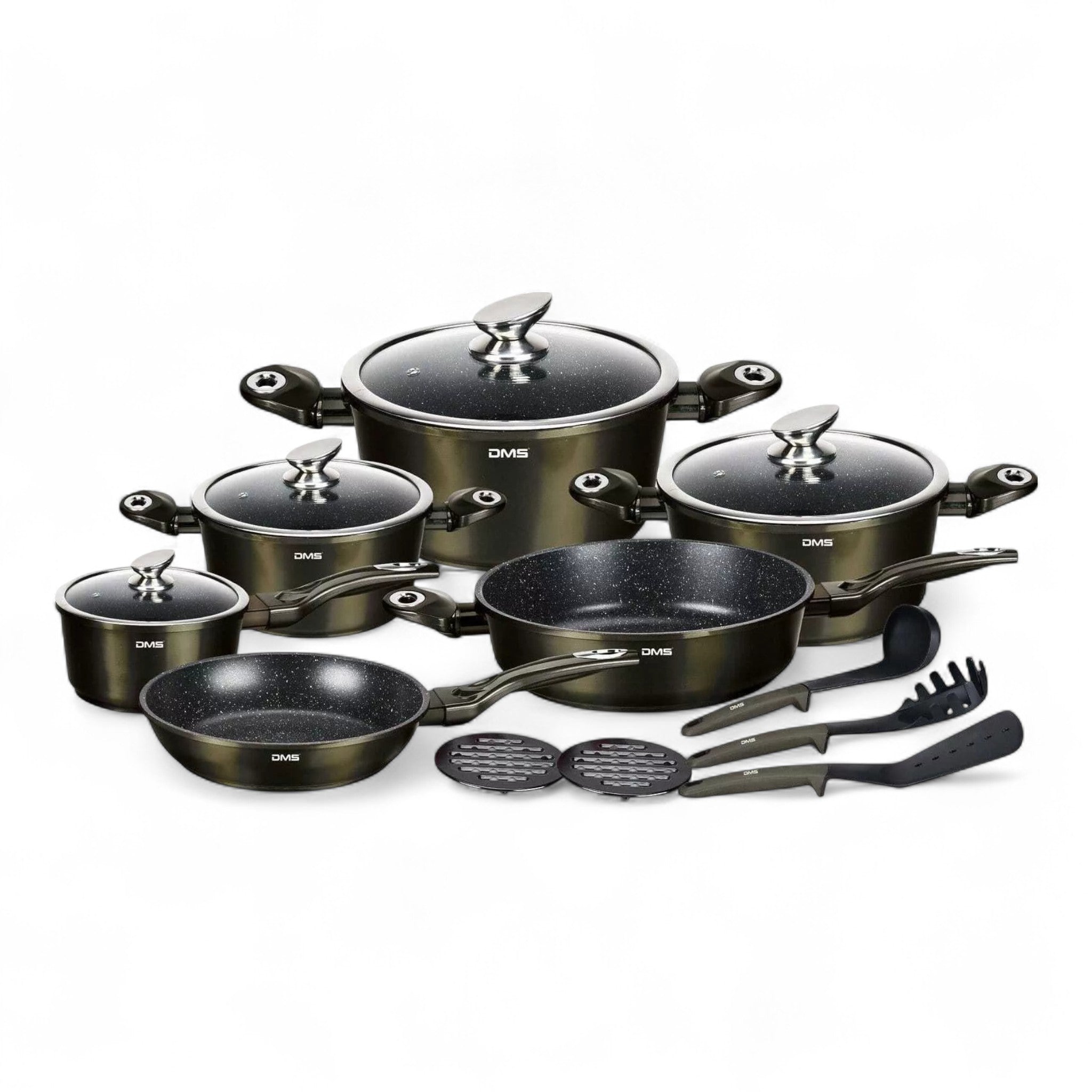 DMS 15 - teiliges Premium Kochgeschirr Set TSM4015CM / alle Herdarten // Neuware bei Retourify e. K.