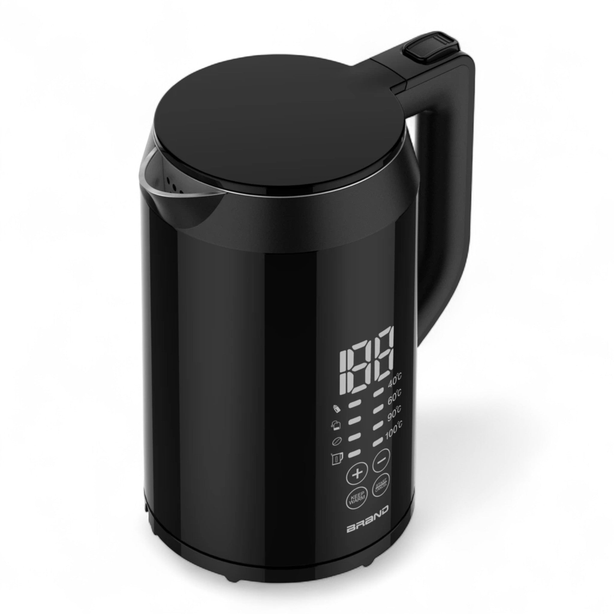 DMS Digitaler Wasserkocher DW-1 / 1,5L, 2200 Watt, LED-Display, Temperaturwahl // Neu