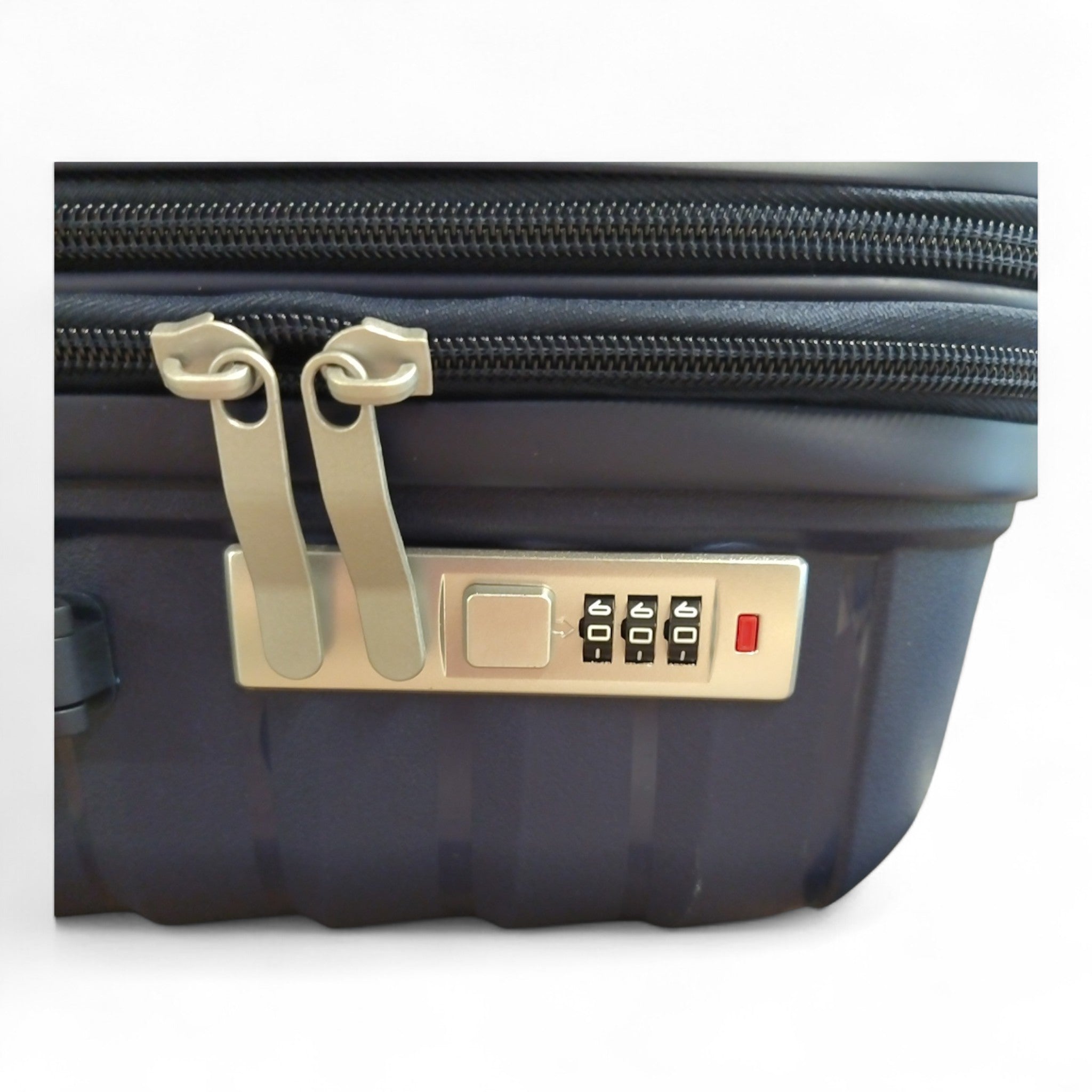 DMS Germany 7-tlg. Trolley Hartschalenkofferset RK-3800DB, Dunkelblau / TOP B-Ware