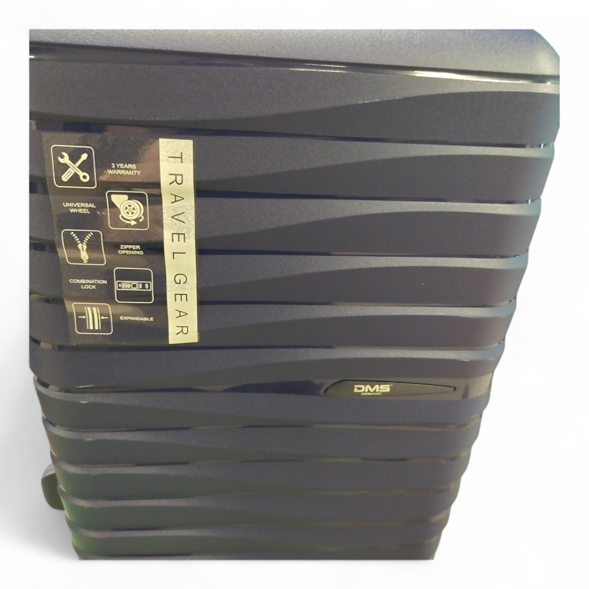 DMS Germany 7-tlg. Trolley Hartschalenkofferset RK-3800DB, Dunkelblau / TOP B-Ware