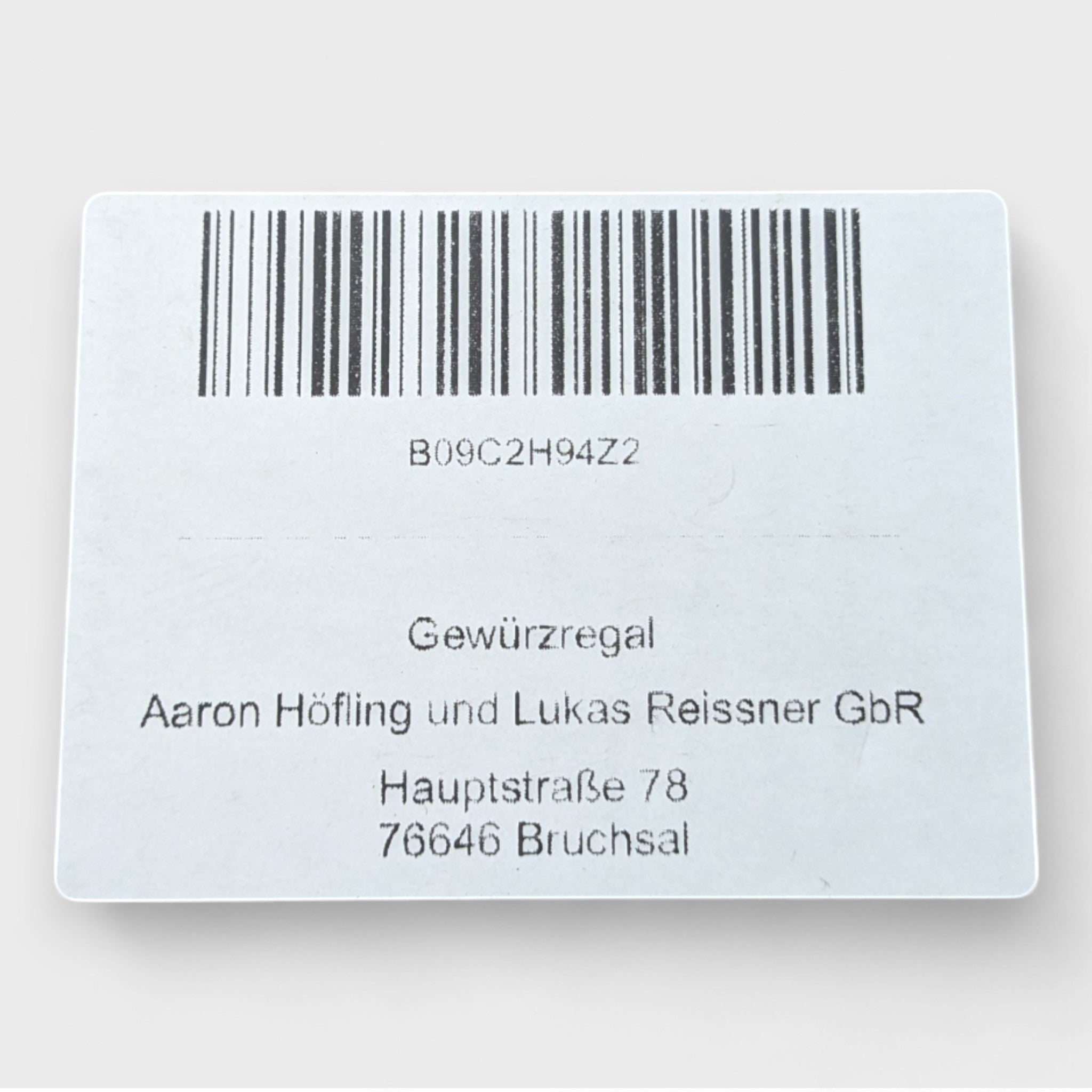 Gewürzregal Edelstahl 5,5 x 40 x 12,5 cm // B - Ware bei Retourify e. K.