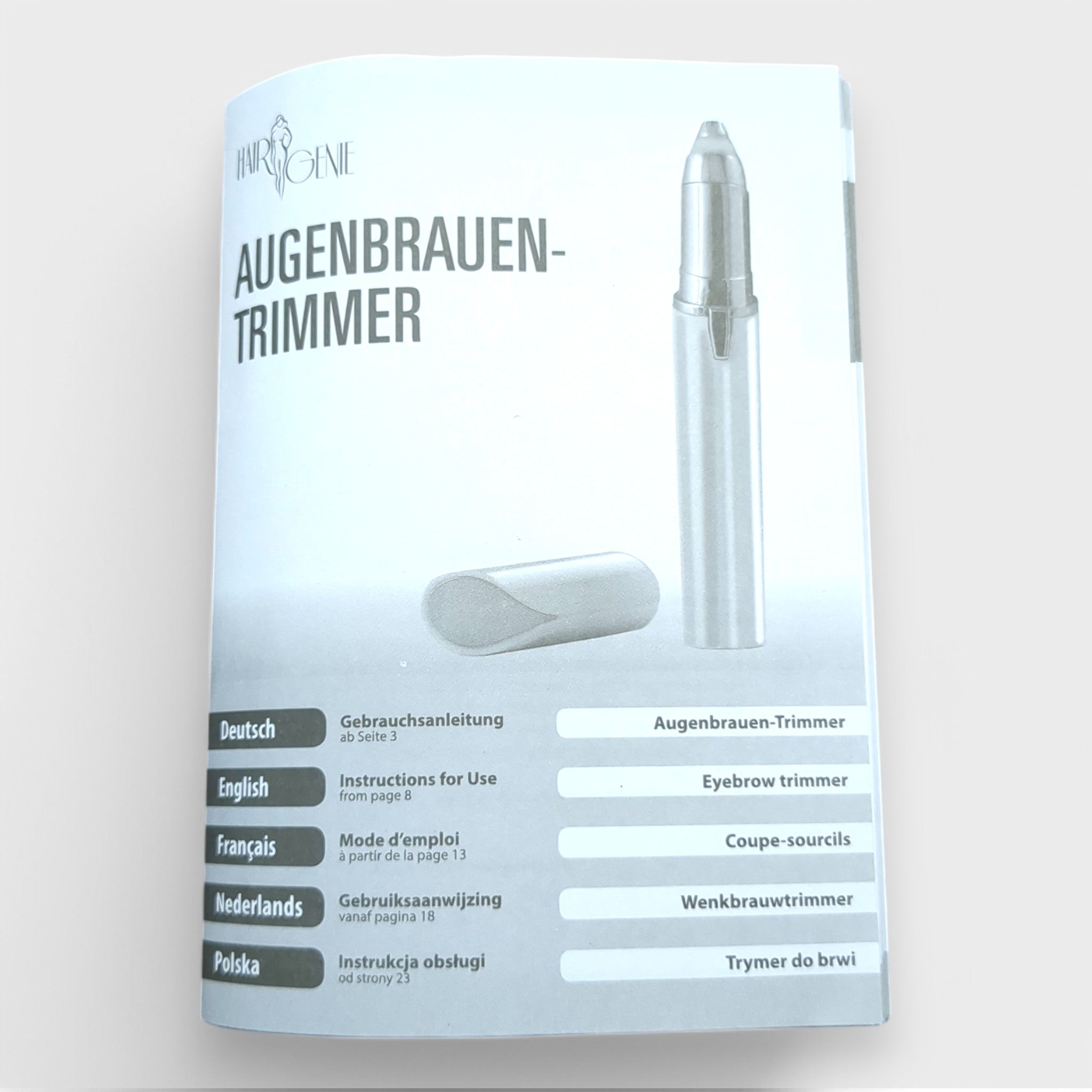 HAIRGENIE Augenbrauentrimmer / batteriebetrieben // Neuware bei Retourify e. K.