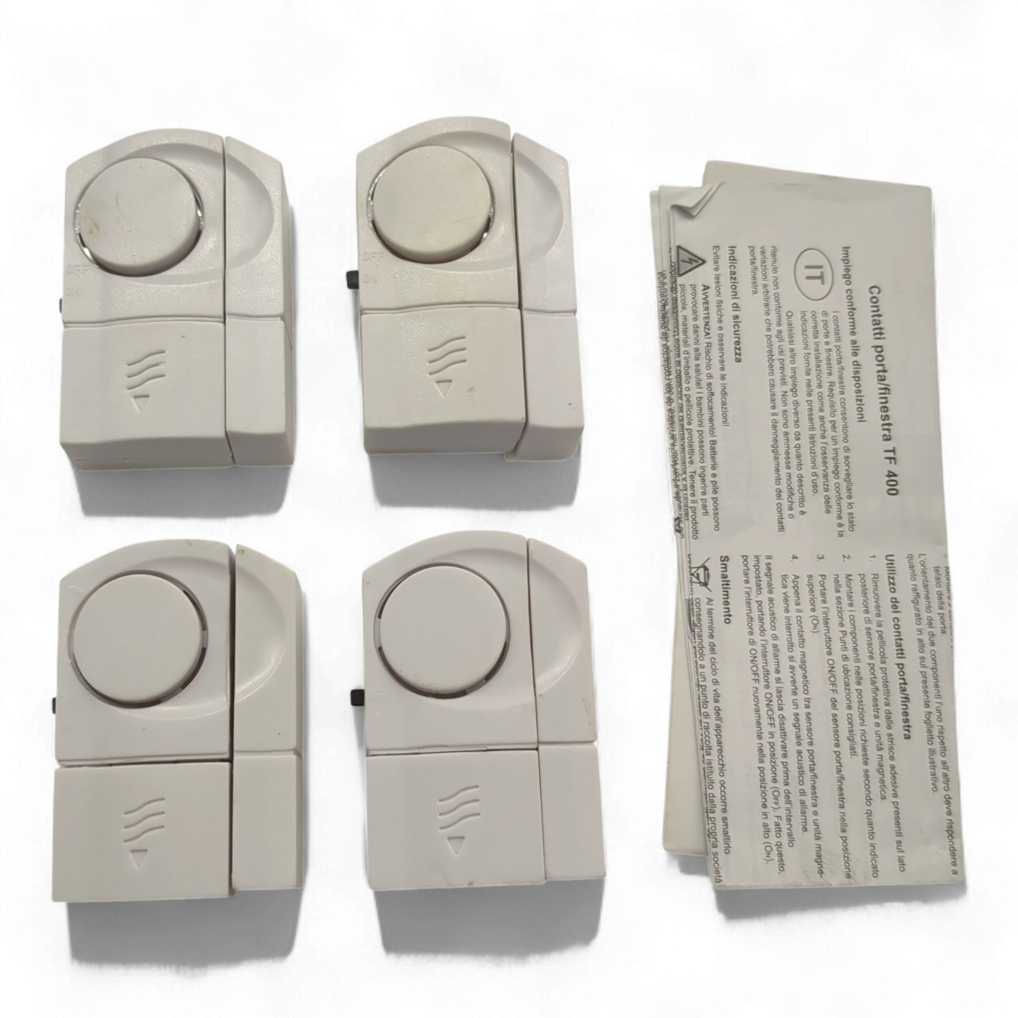 3er Bundle: Olympia TF 400 Tür-/Fensteralarm NEU + 1 gebrauchtes Set gratis dazu