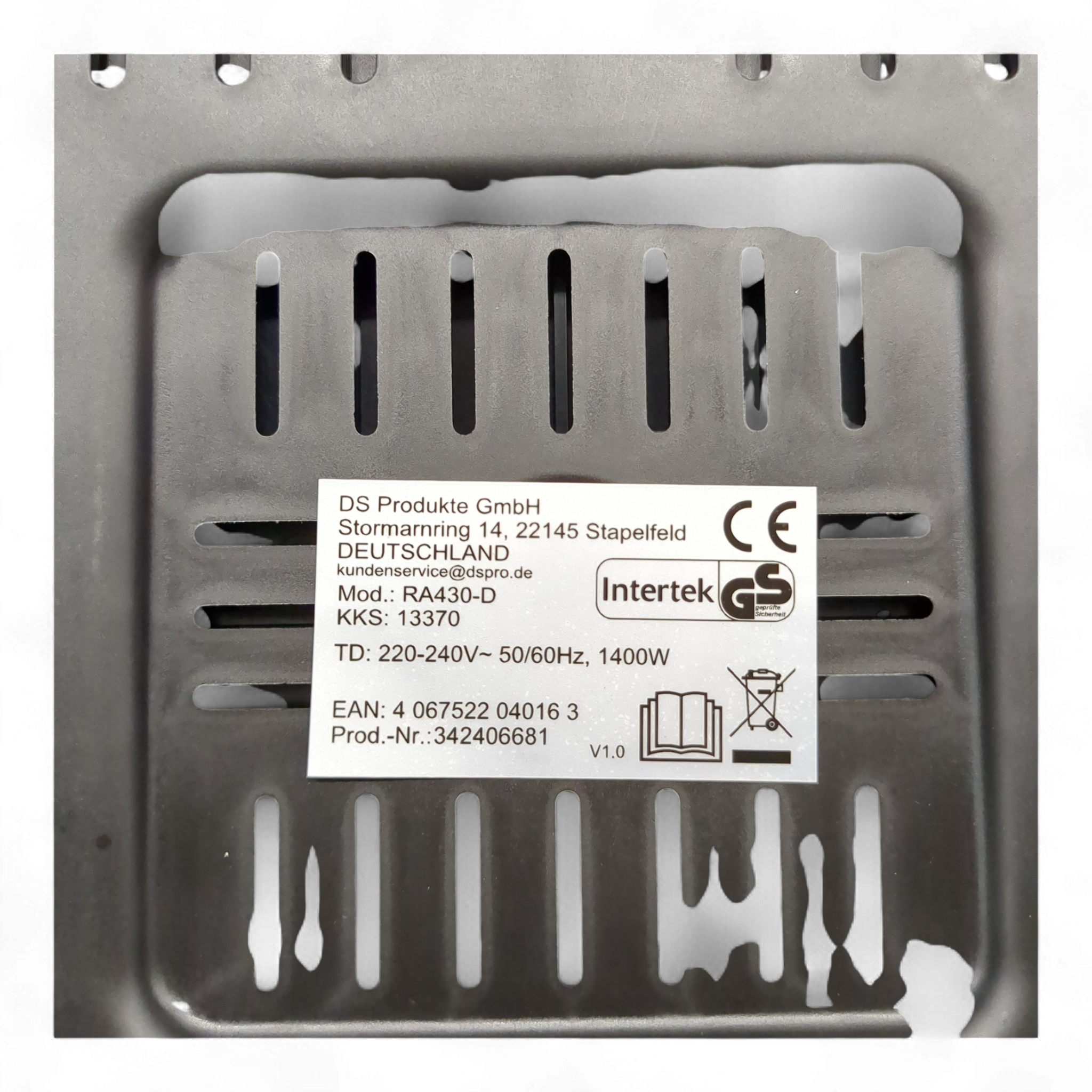 Rachs Heißluftfritteuse von Kochwerk, 1400 Watt, sieben Programme / TOP B Ware