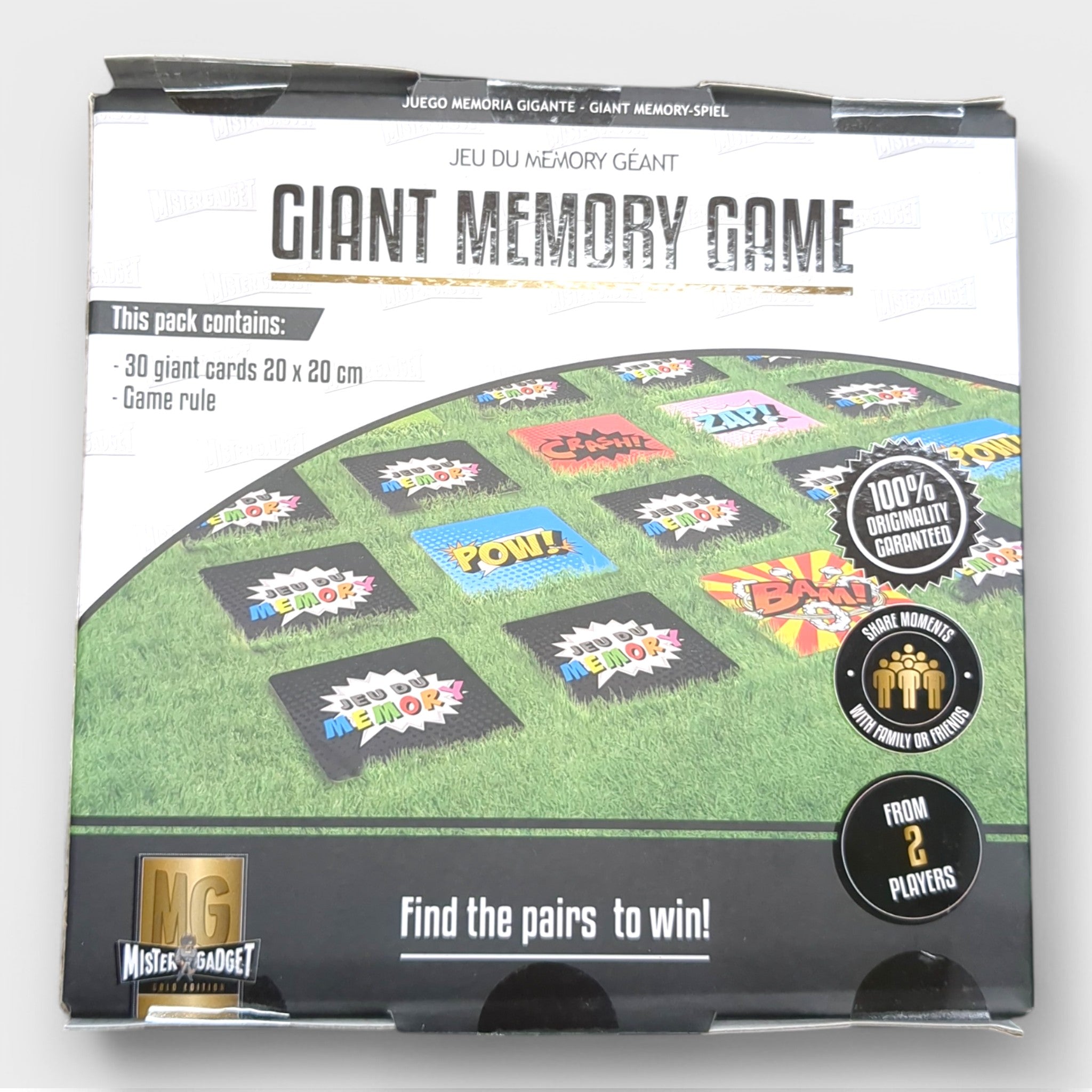 Riesiges Memory - Spiel / 20 x 20 cm große Karten / draußen und drinnen // B - Ware bei Retourify e. K.