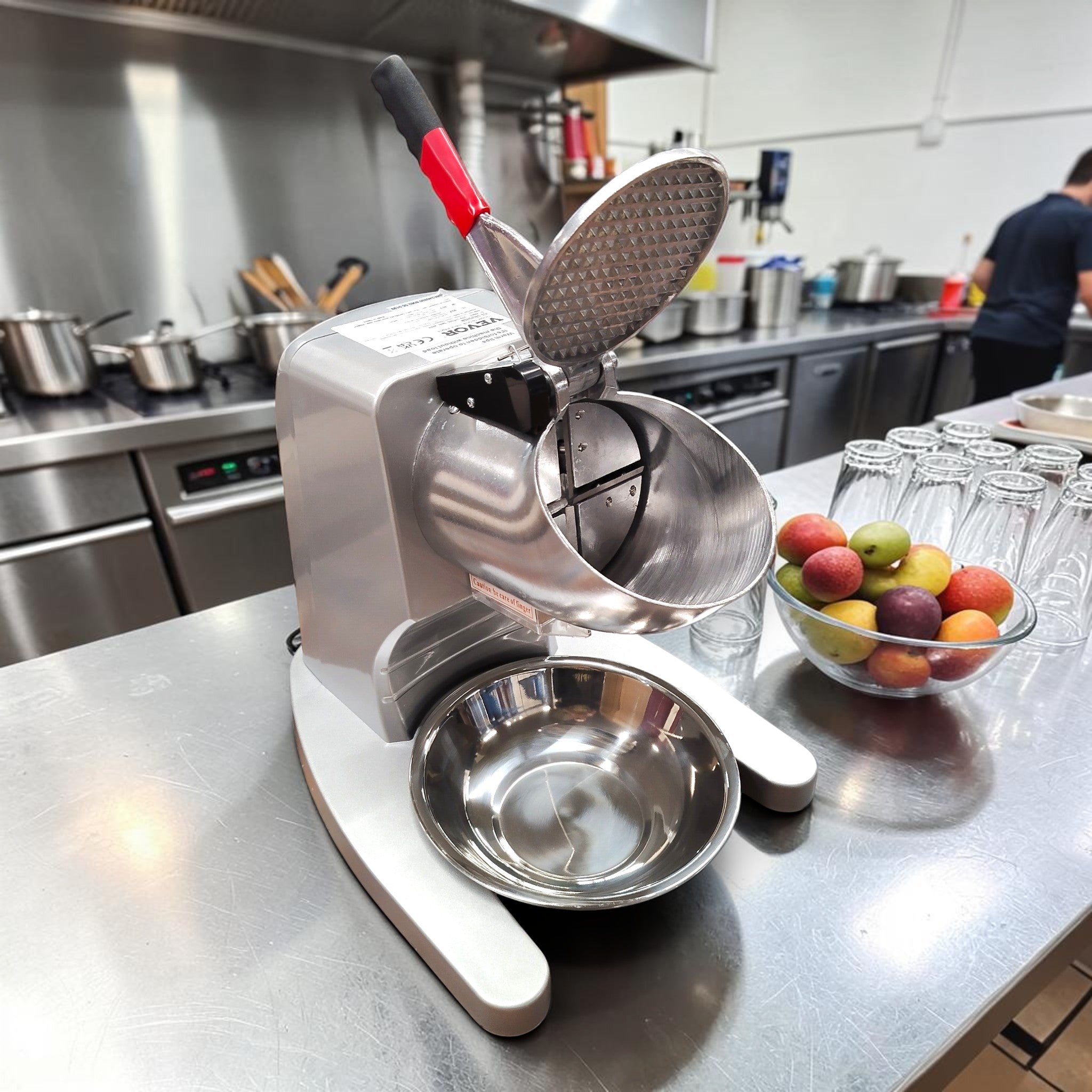 Vevor BY-168 Elektrischer Eiscrusher Ice Shaver Doppelklinge - Neuware