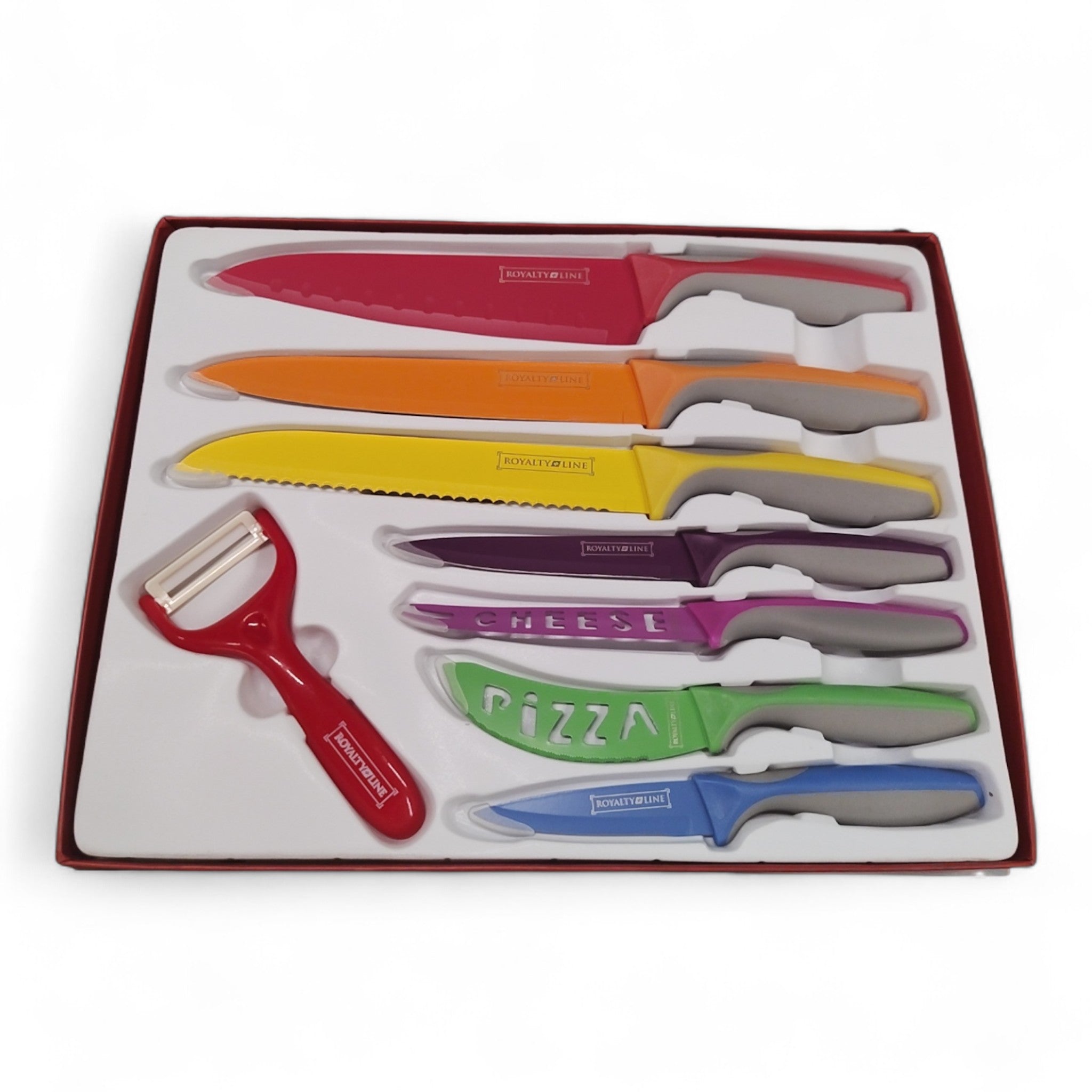Royalty Line 7-teiliges Messer-Set RL-COL7A mit Keramikschäler / Neu!