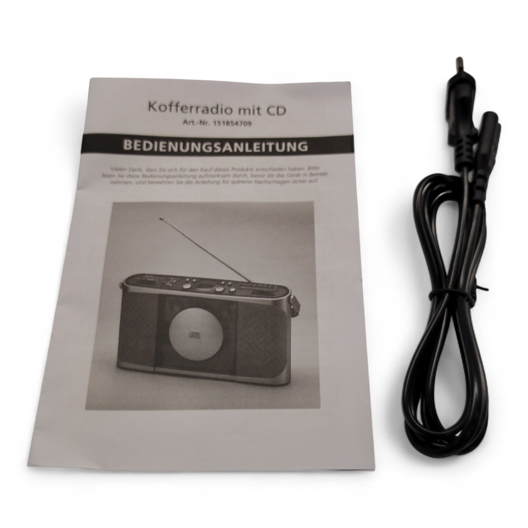 Weltbild Kofferradio mit CD / Betrieb mit Batterien oder Strom // Neu bei Retourify e. K.