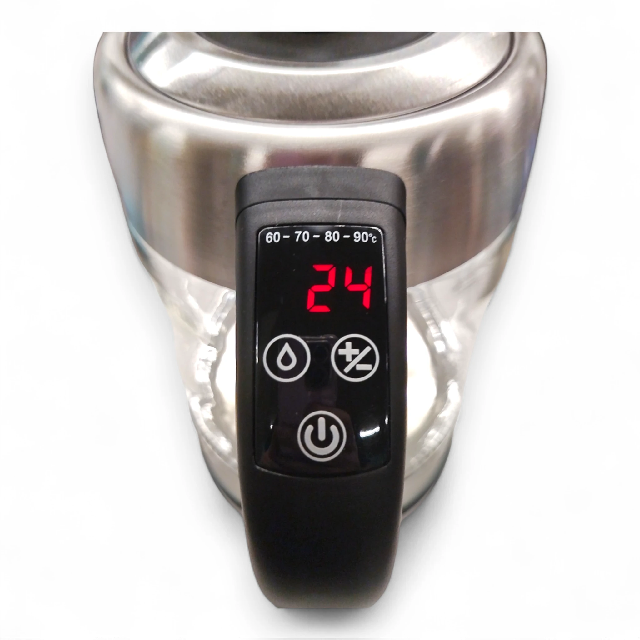 Zilan Digital Glaswasserkocher ZLN3949 / 1,7  Liter / Edelstahl, 2200 W, LED Farbindikatoren // B Ware